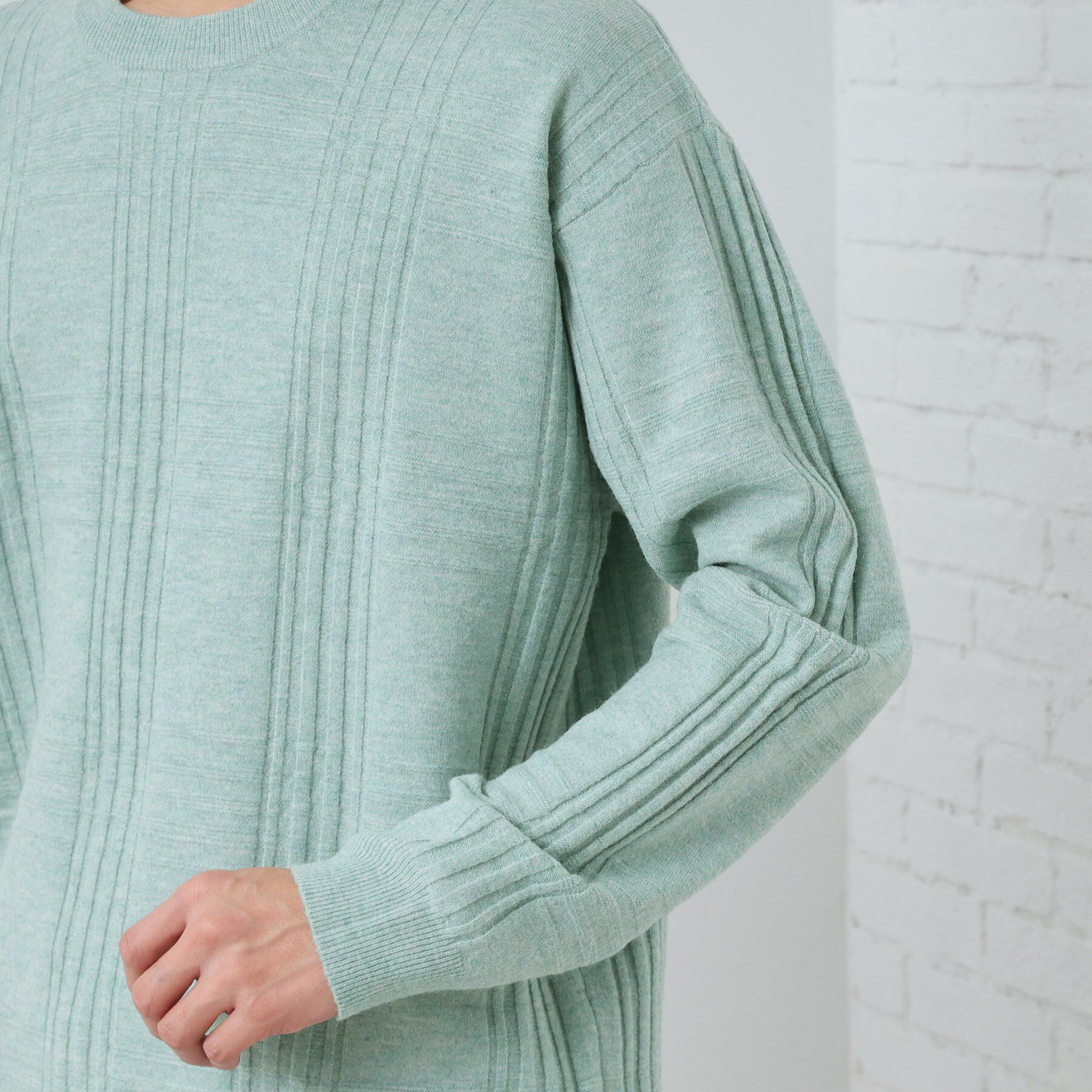 THE SHOP TK「【優しい肌触り】カシミヤタッチ チェックニット　洗濯機OK」|ニット・セーター|