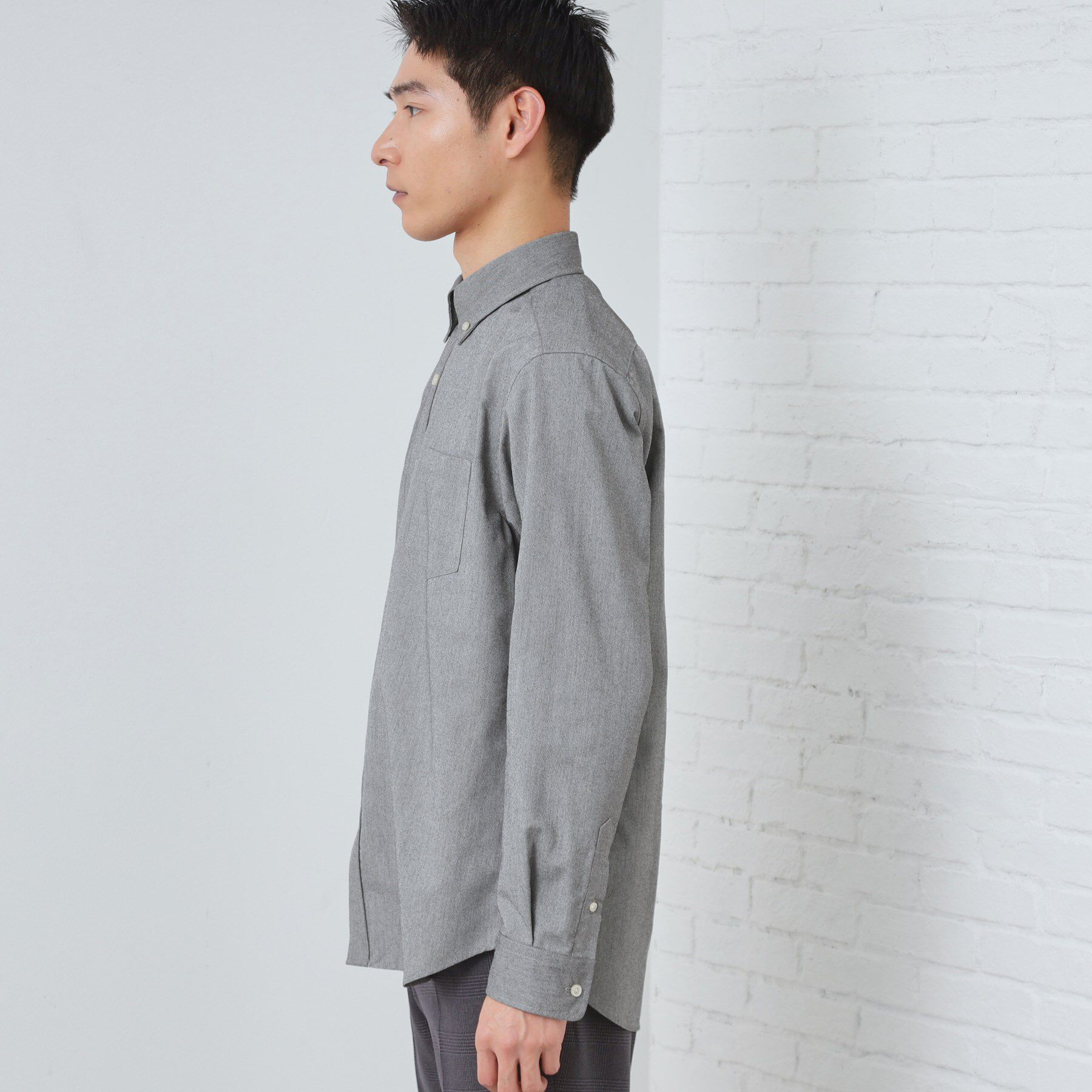 THE SHOP TK「【ON/OFF兼用】シャンブレー オックスシャツ 洗濯機OK / 吸水速乾 / 汗じみ防止」|シャツ・ブラウス|