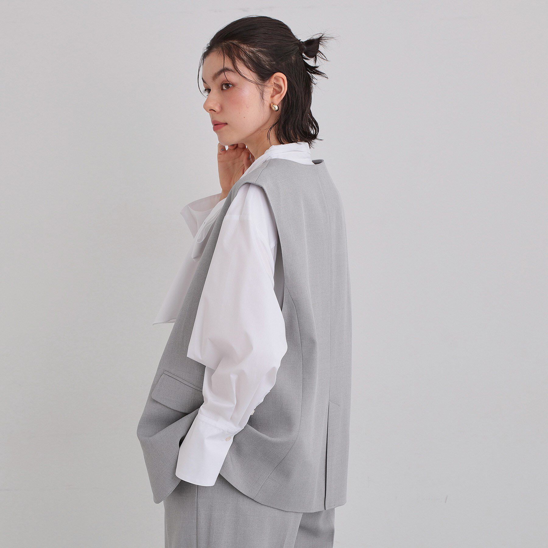 THE SHOP TK「【通勤にもカジュアルにも】CAVIAN ジレ/セットアップ可」|ベスト・ジレ|