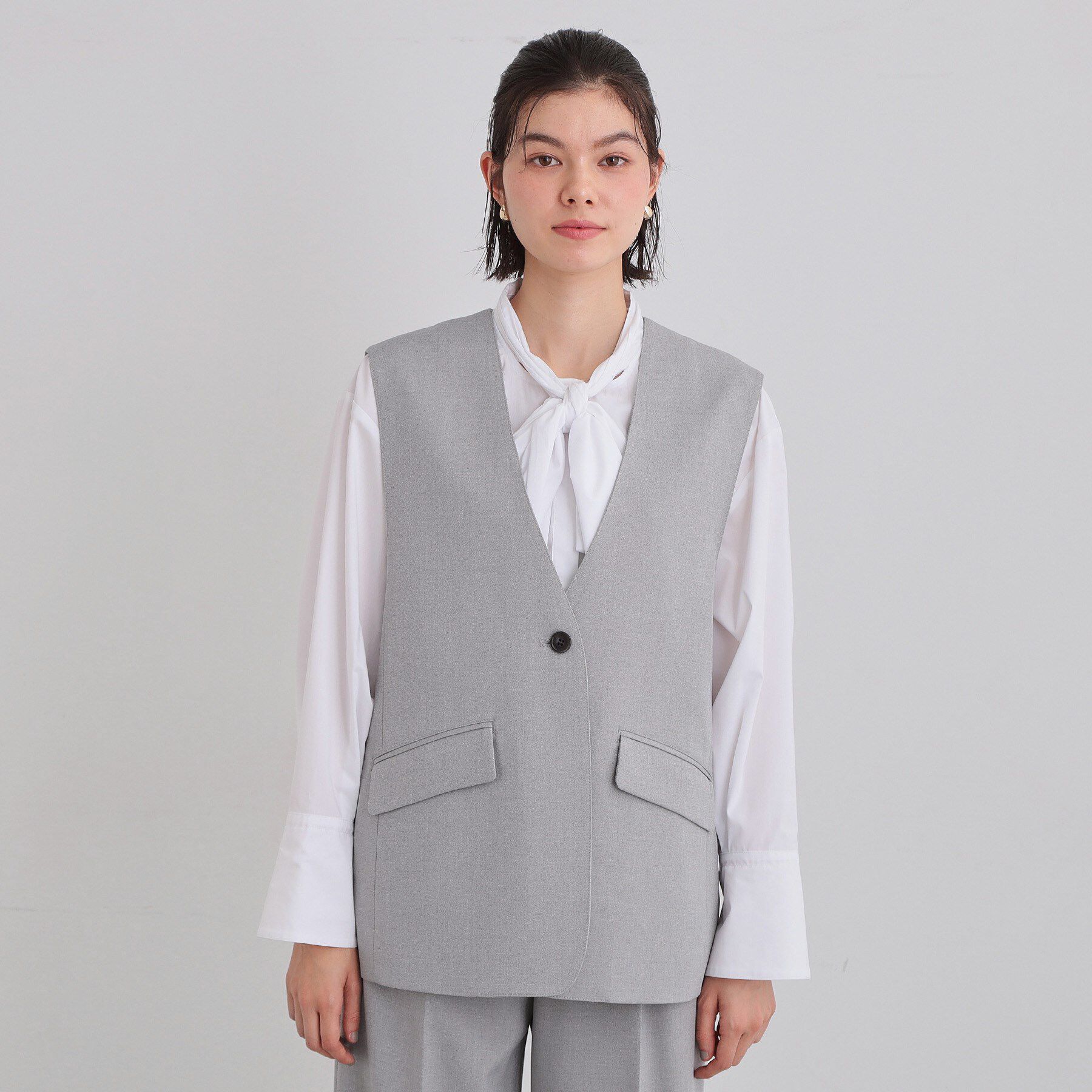 THE SHOP TK「【通勤にもカジュアルにも】CAVIAN ジレ/セットアップ可」|ベスト・ジレ|