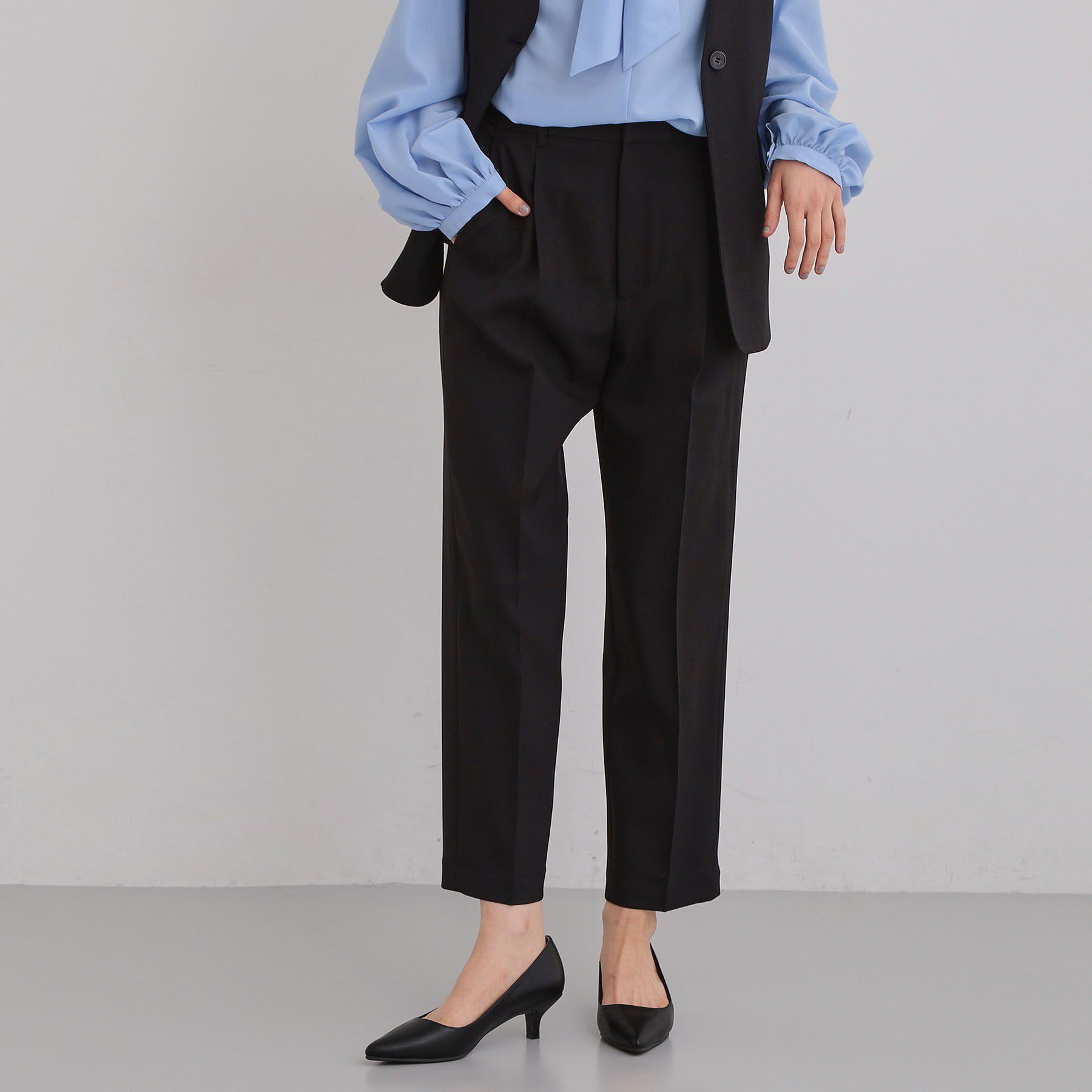 THE SHOP TK「【通勤にもデイリーにも】CAVIAN ベーシックテーパードパンツ/セットアップ可」|その他|