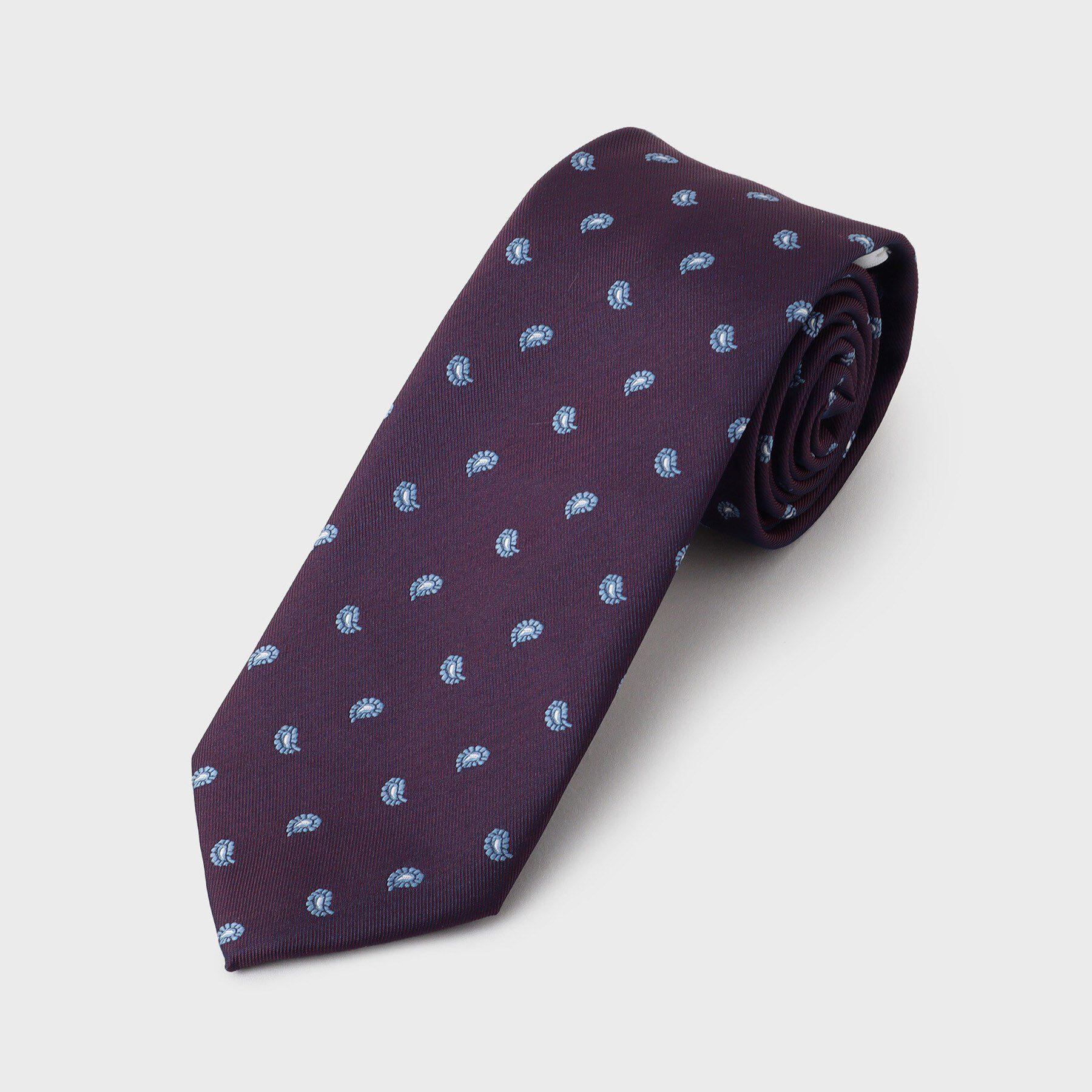 THE SHOP TK「小紋柄 アソート ネクタイ 【洗濯機OK】」|ネクタイ・蝶ネクタイ|ボルドー(464)