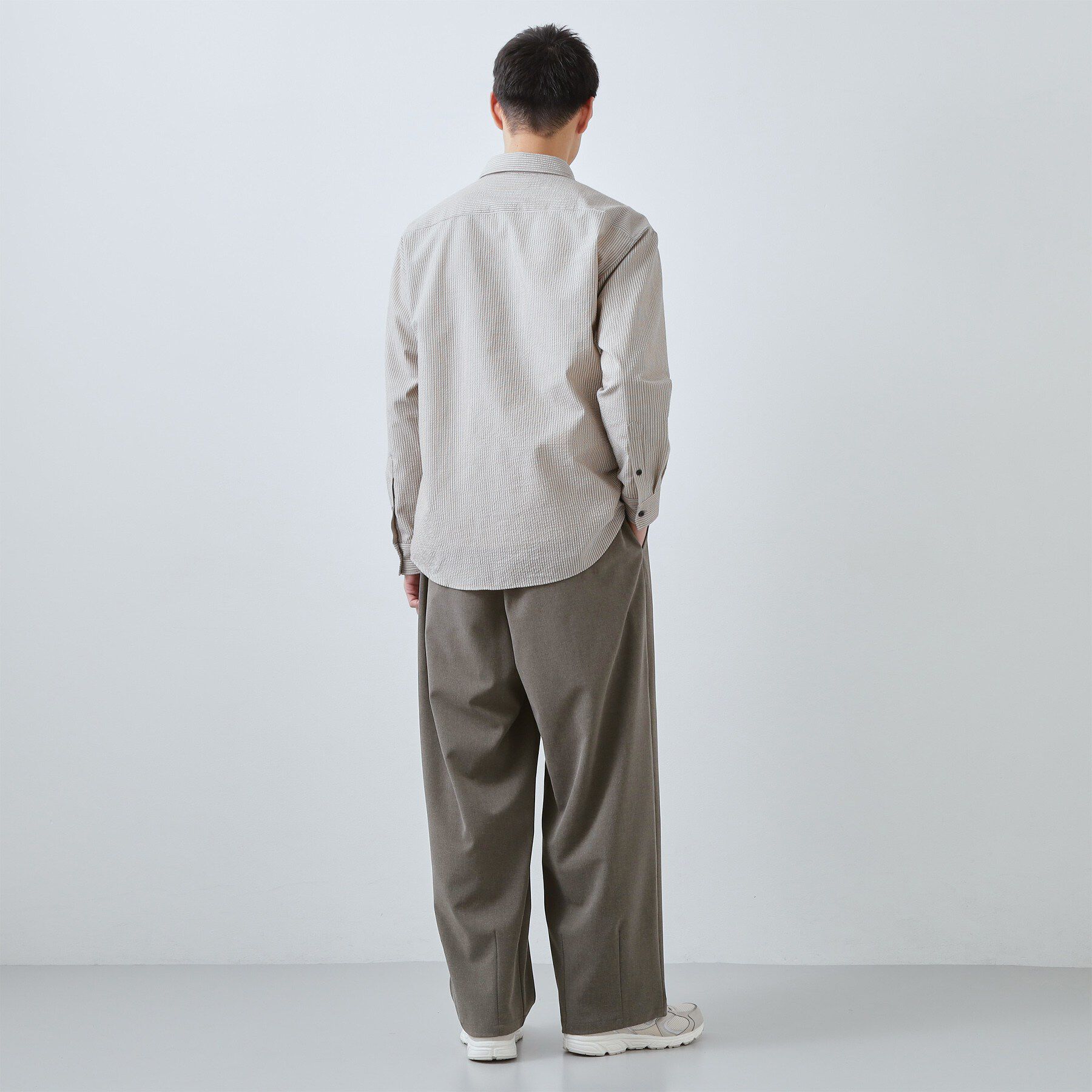 THE SHOP TK「【半歩先のオシャレ】バレルレッグ パンツ 洗濯機OK」|その他|