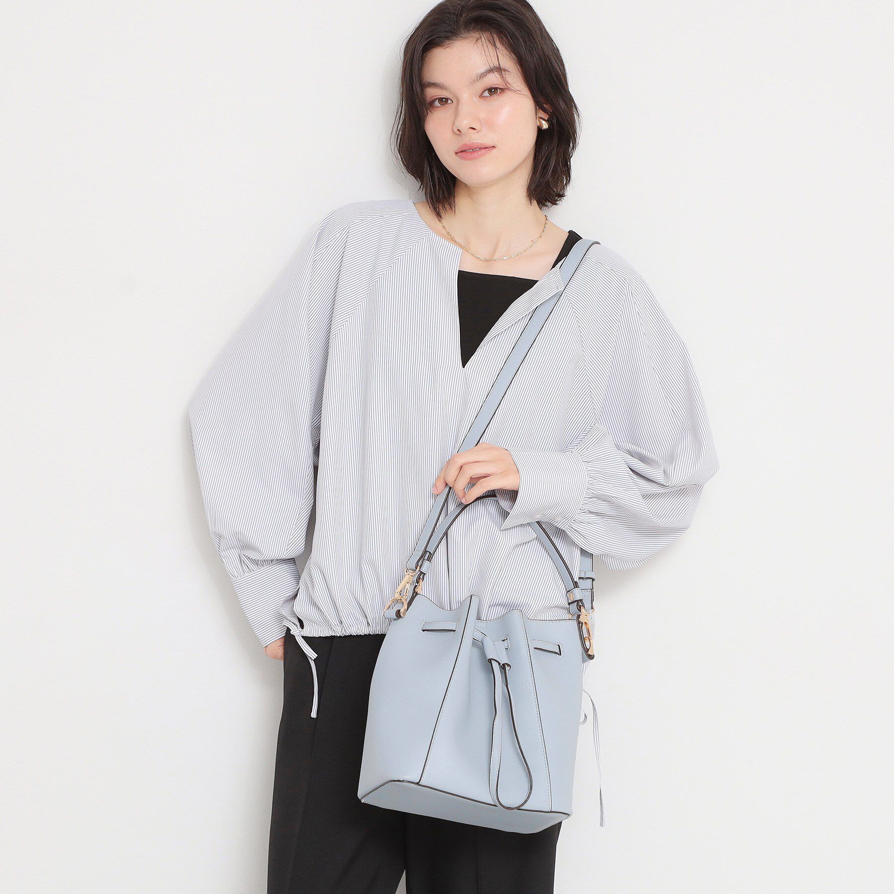 THE SHOP TK「巾着ショルダーバッグ」|ショルダー・メッセンジャー|