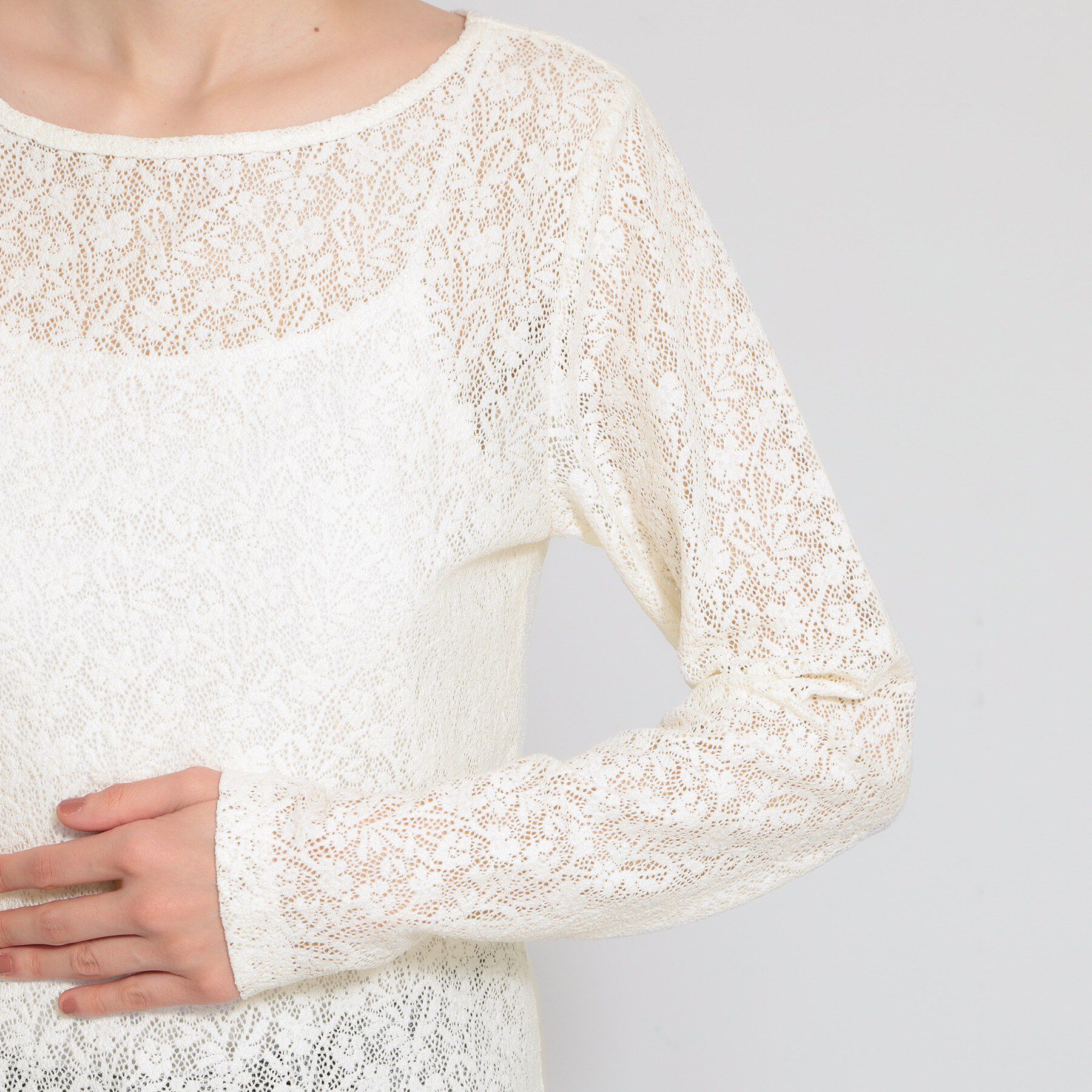 THE SHOP TK「【セレモニーにもカジュアルにも】レースプルオーバー」|Tシャツ・カットソー|