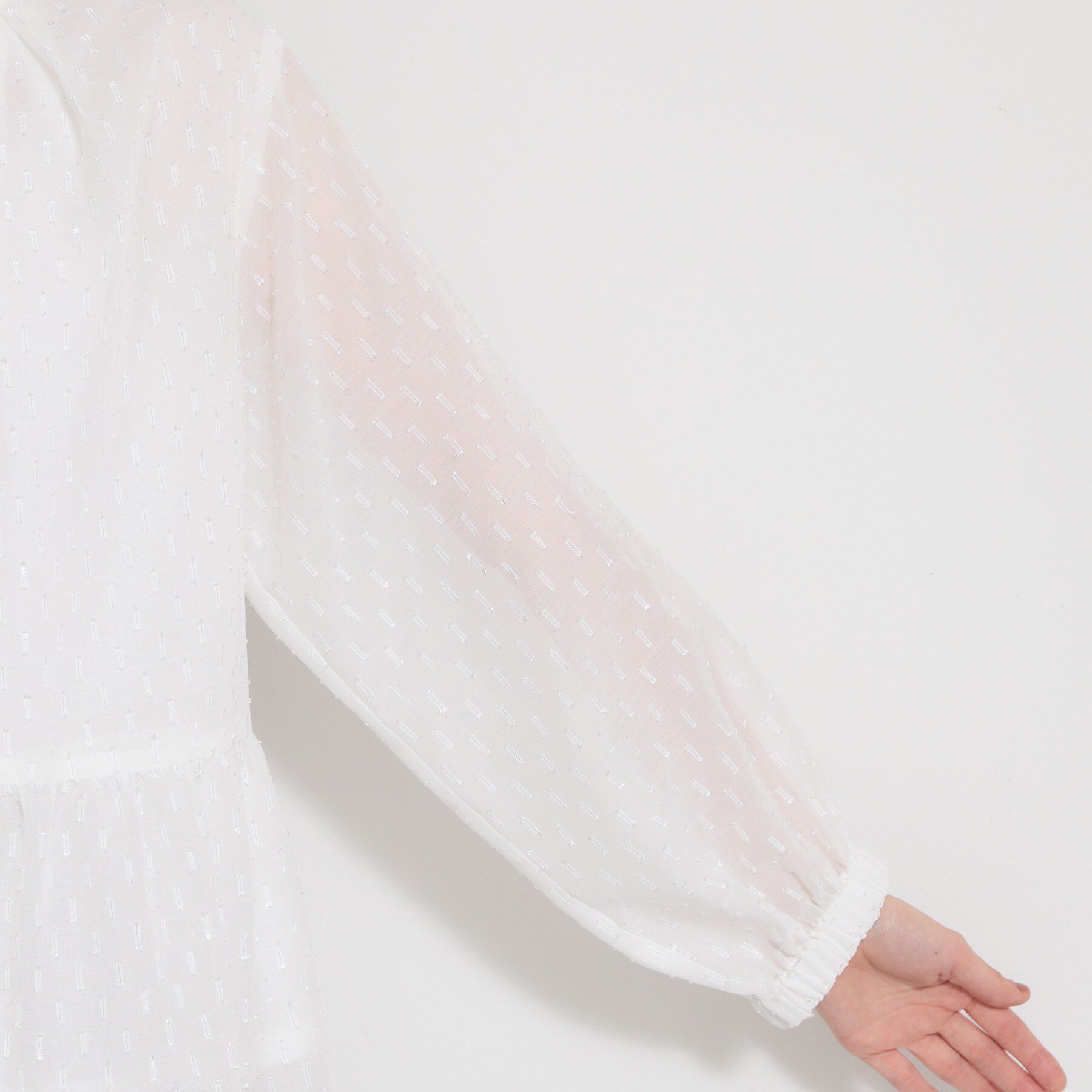 THE SHOP TK「【通勤にもカジュアルにも】シフォンジャカードブラウス」|シャツ・ブラウス|