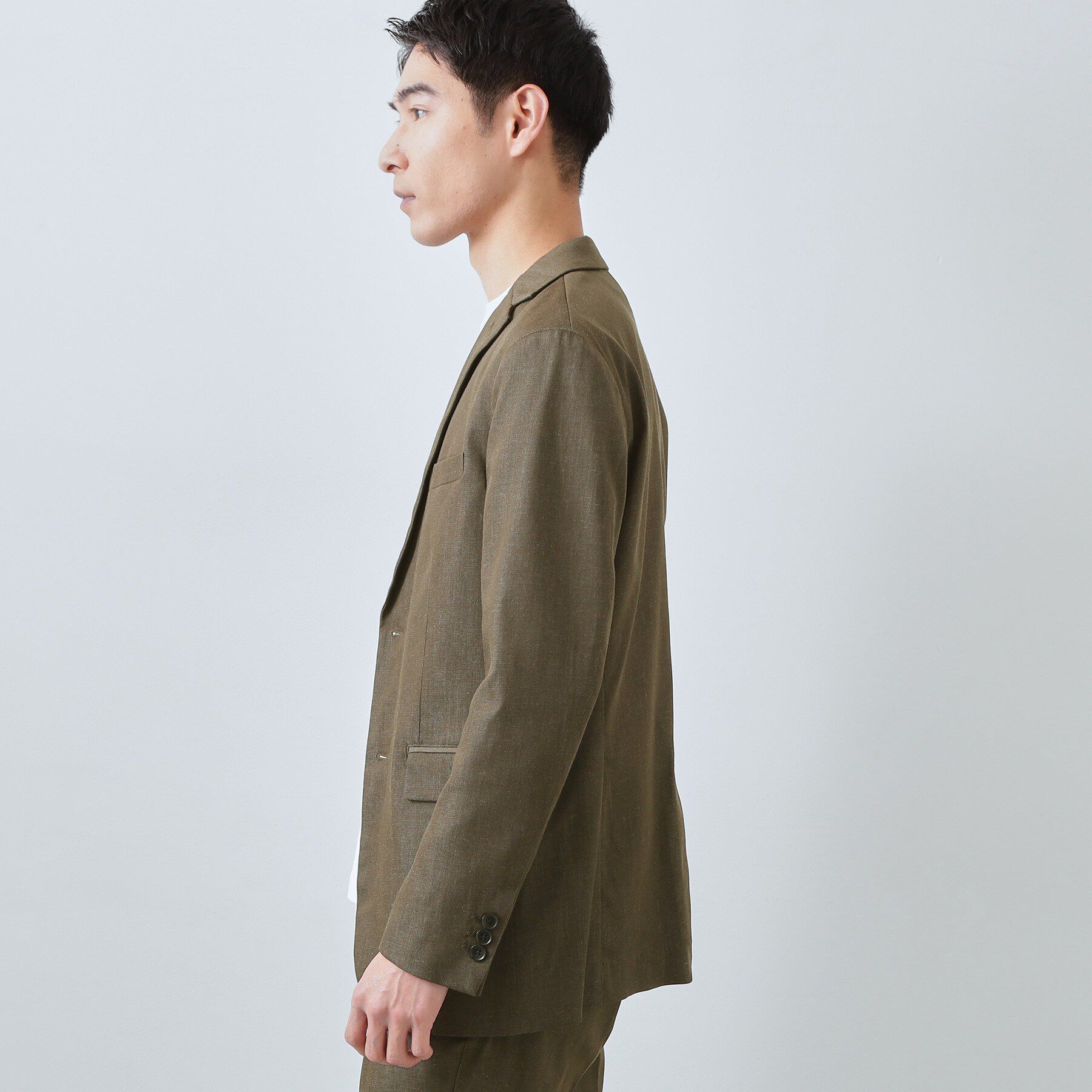 THE SHOP TK「ライトエバーデニム ジャケット 洗濯機OK/ストレッチ/セットアップ可」|デニムジャケット|