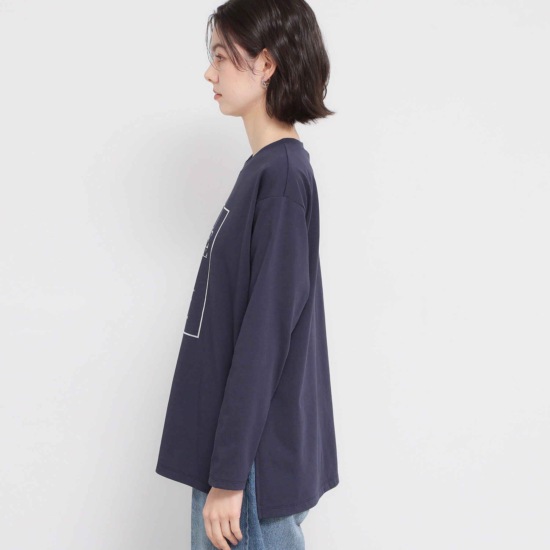 THE SHOP TK「ロゴ箔プリントロンTee」|Tシャツ・カットソー|