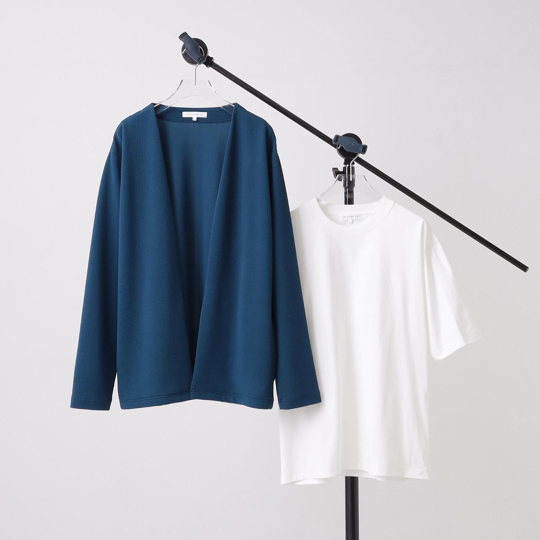 THE SHOP TK「【2点セット】カーディガン＋半袖Tシャツ 洗濯機OK」|カーディガン|