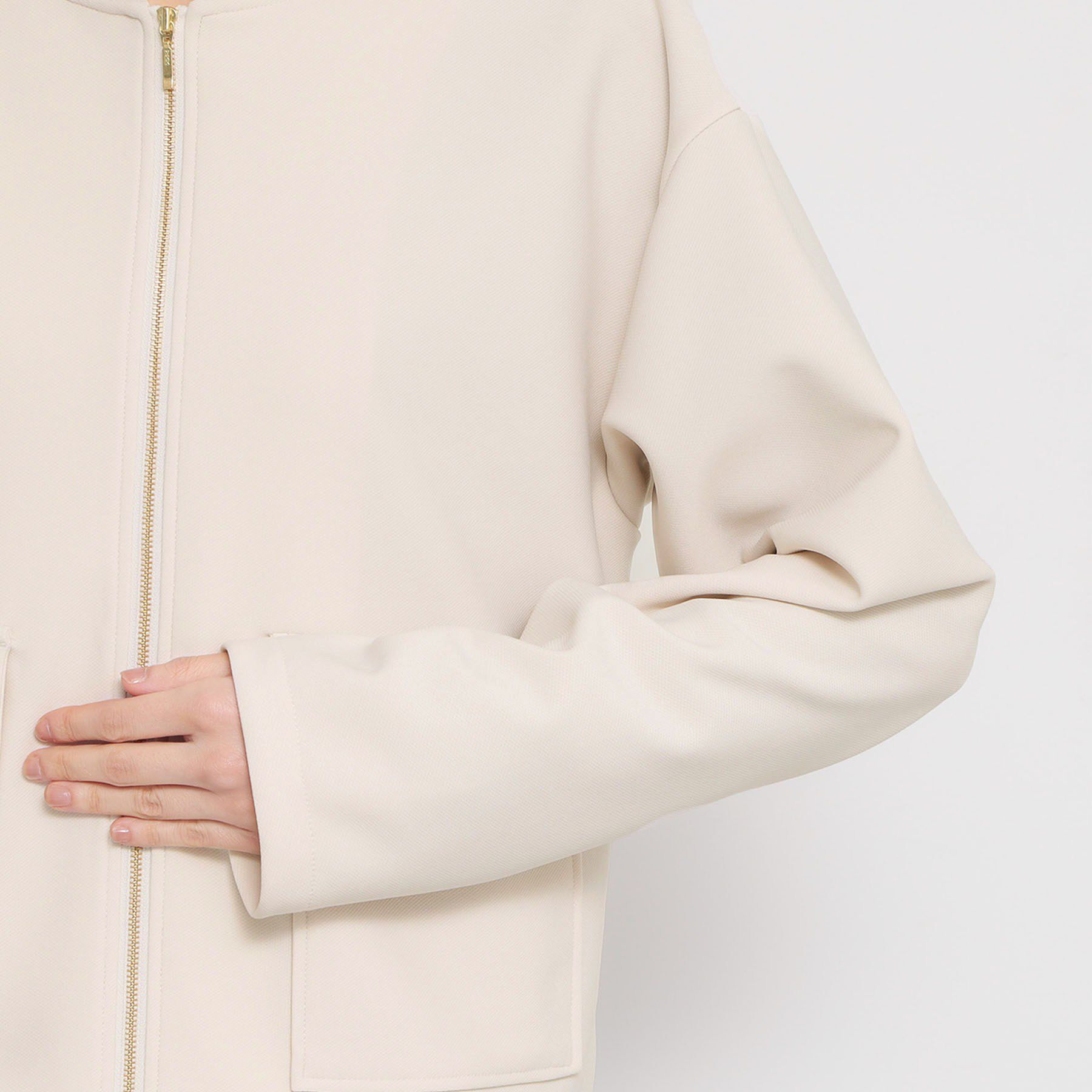 THE SHOP TK「【オンオフ問わず活躍】ダンボールカルゼジャケット」|ノーカラージャケット|