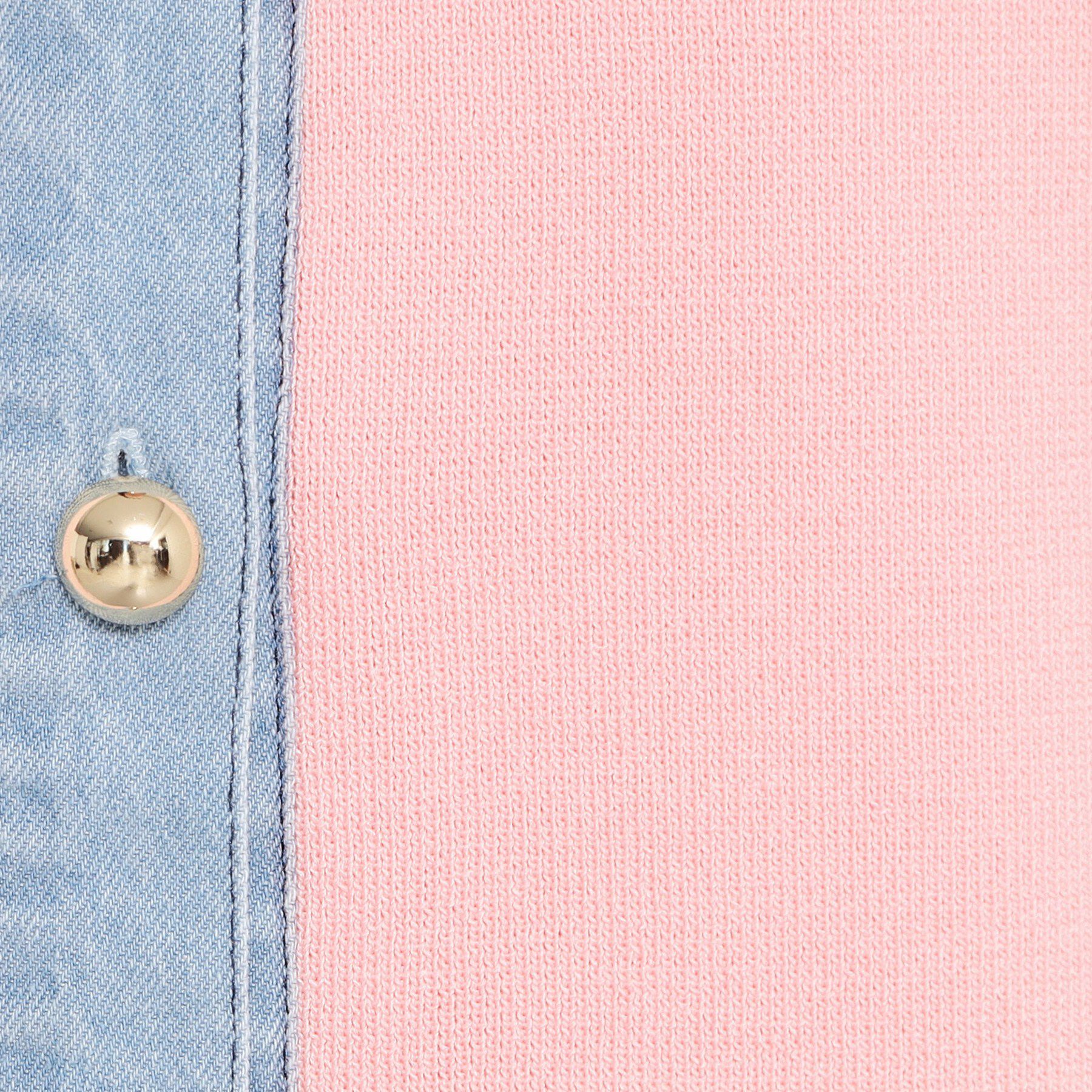 THE SHOP TK「【羽織るだけでこなれ感を演出】デニム切替カーディガン」|カーディガン|