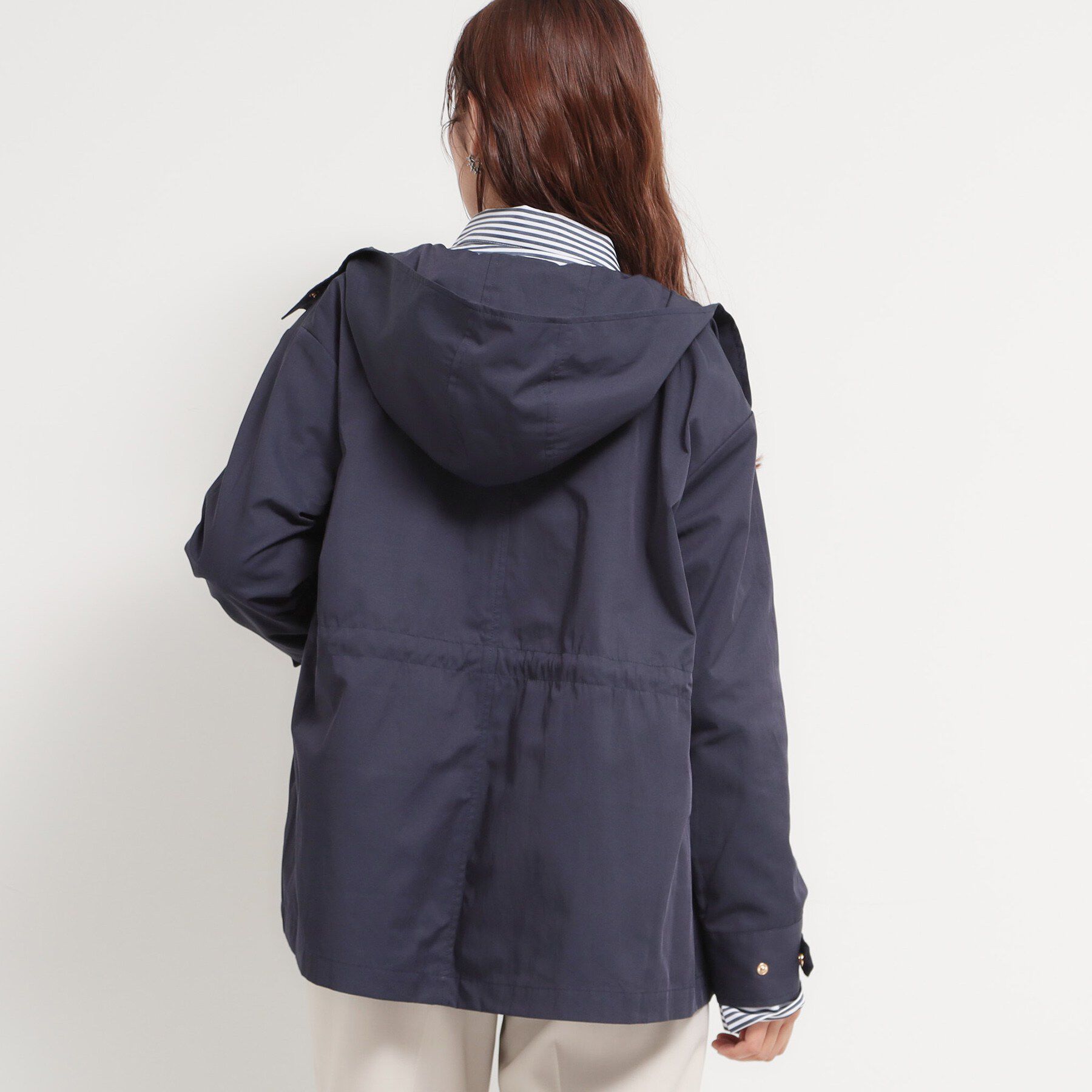 THE SHOP TK「【ウエスト調節可能ですっきり見え】フーデットブルゾン/洗える」|ブルゾン・スタジャン|