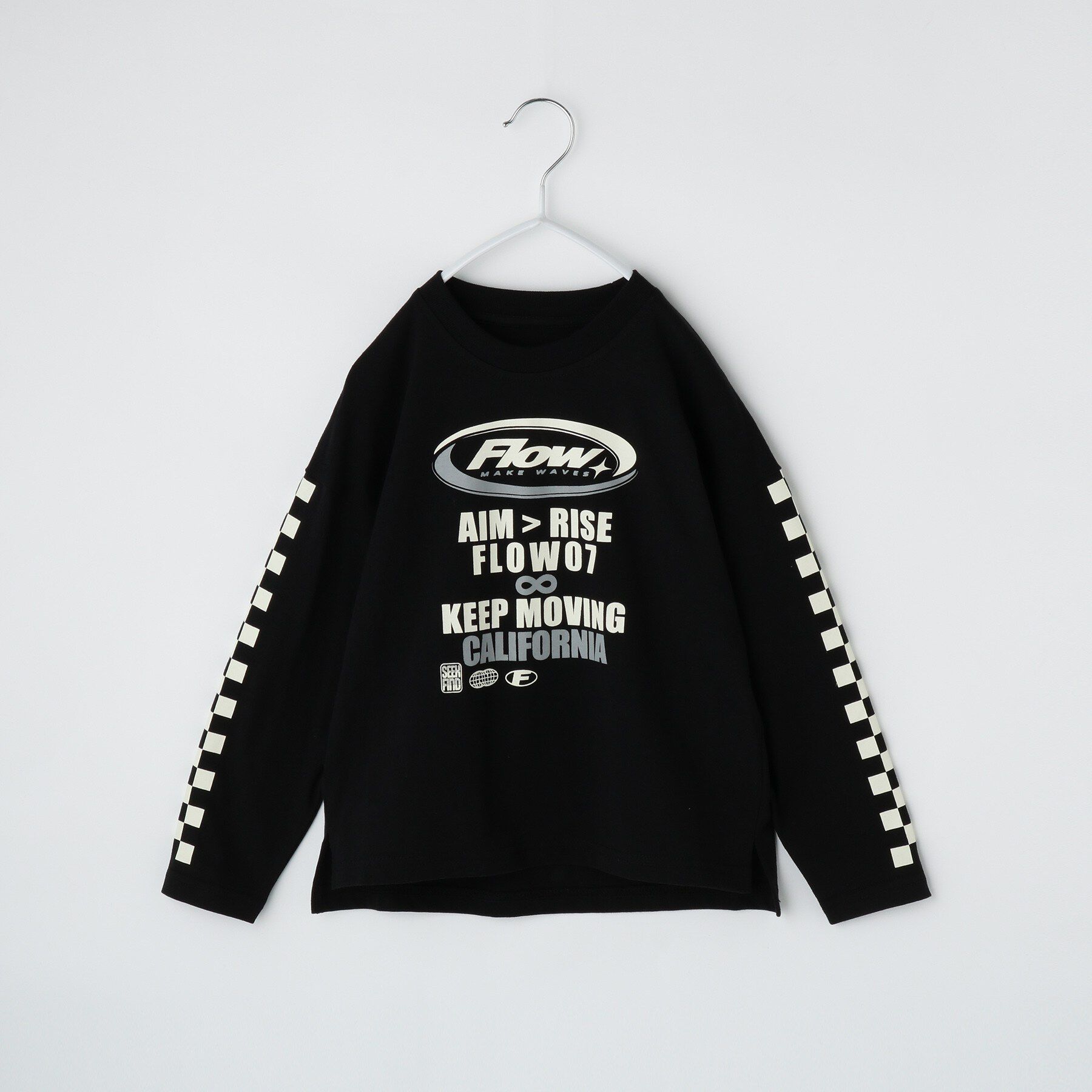 THE SHOP TK「【110-160】長袖プリントアソートT」|Tシャツ・カットソー|ブラック(019)