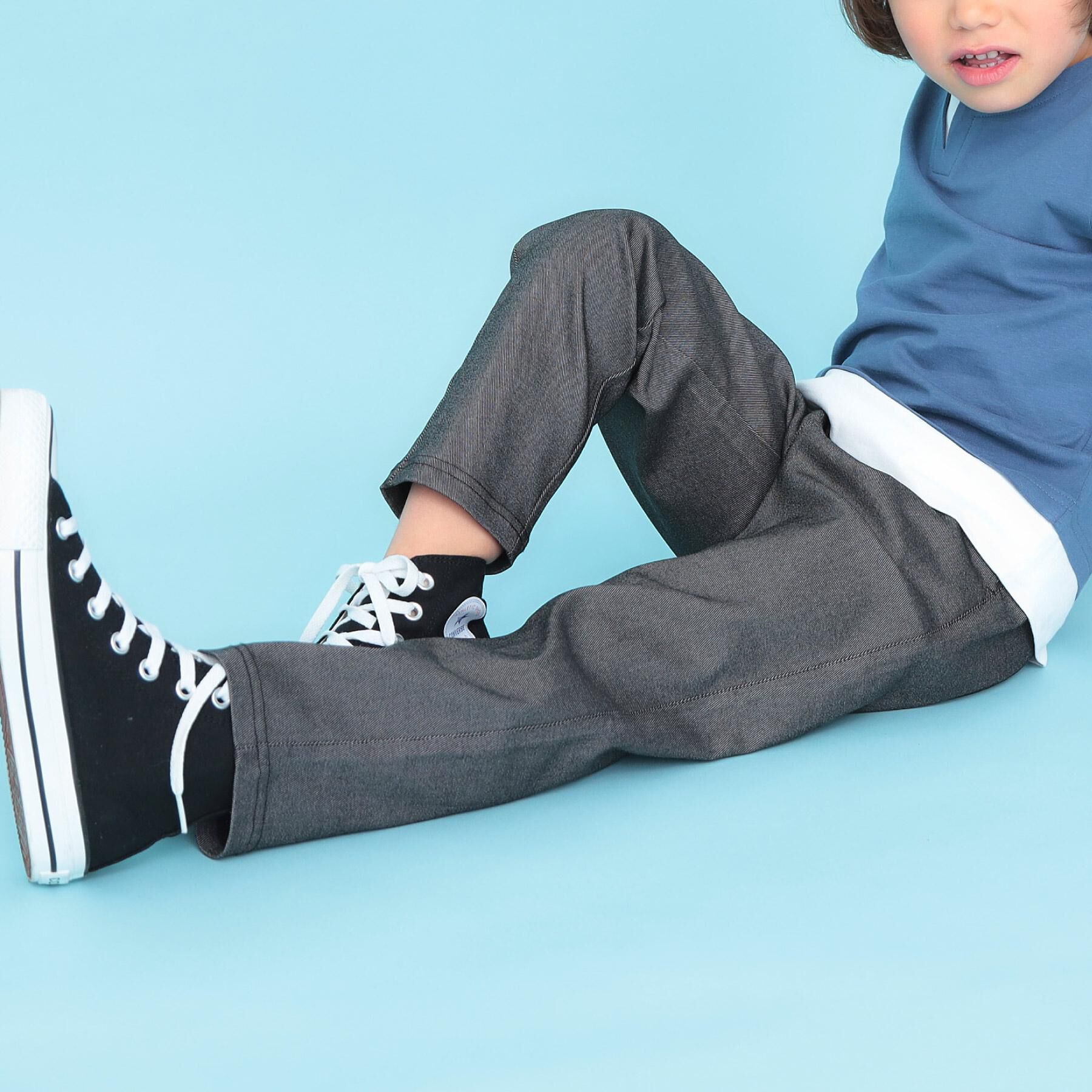 THE SHOP TK「【110-160】ノビールストレートパンツ」|その他|ブラック(419)