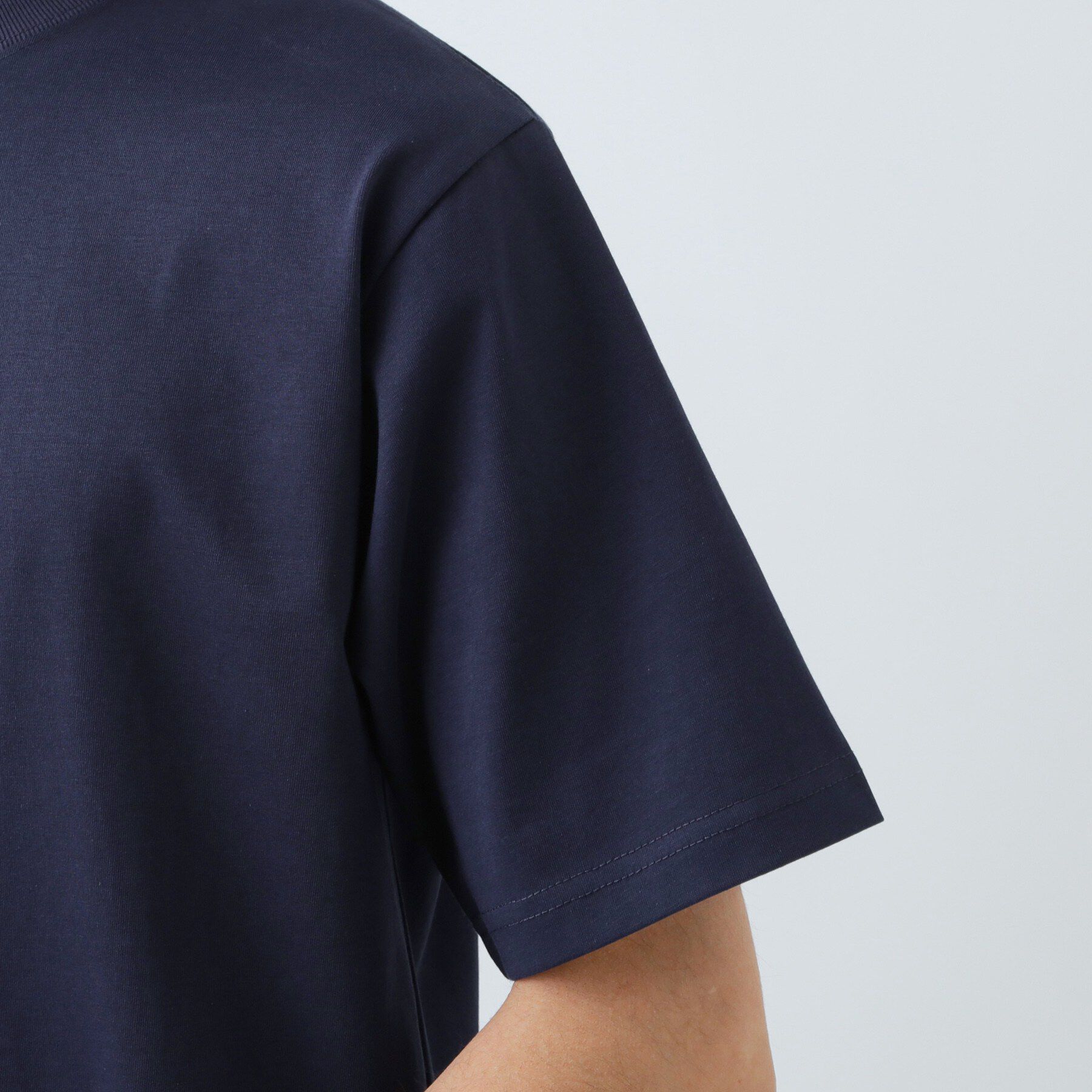 THE SHOP TK「【ジャケットインにおすすめ】ビジネス半袖Tシャツ 洗濯機OK/襟高」|Tシャツ・カットソー|