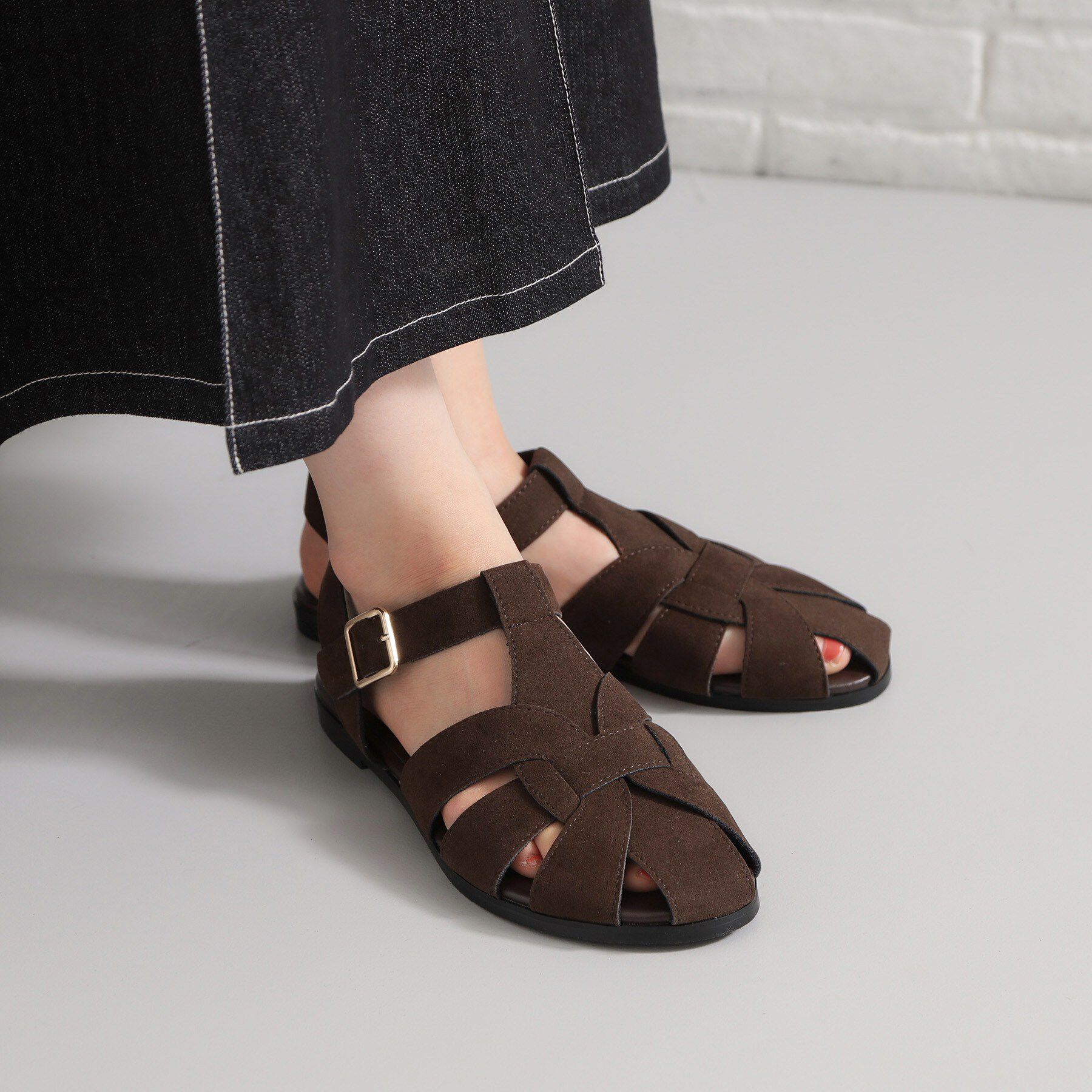 THE SHOP TK「スエード調グルカサンダル」|サンダル|