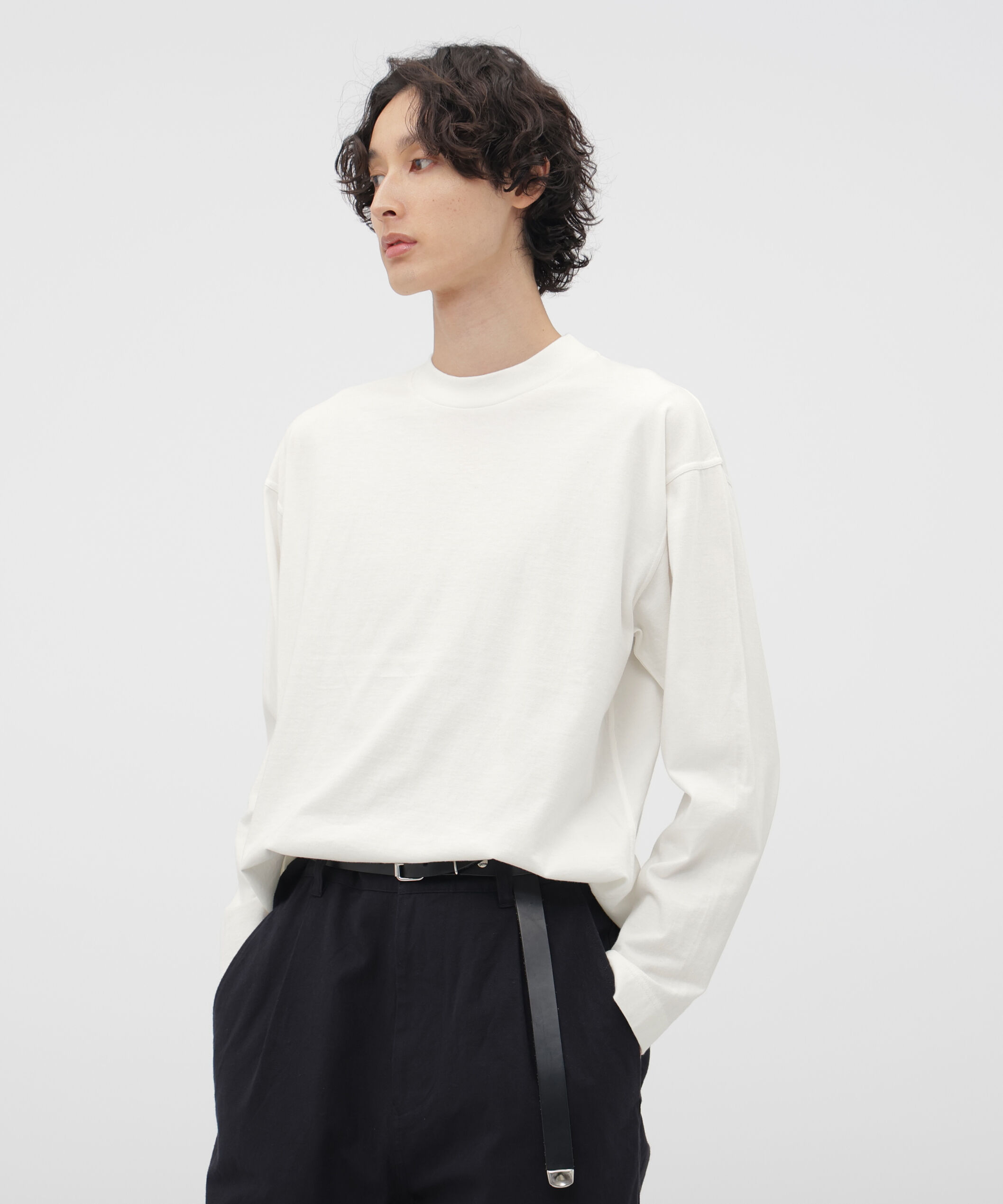 MHL.「SMOOTH COTTON JERSEY TOP」|Tシャツ・カットソー|WHITE