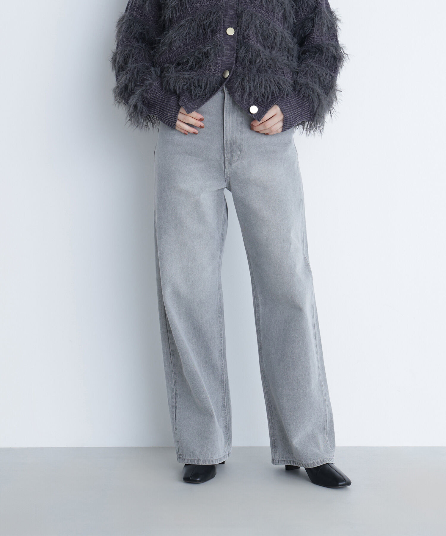  「私に&ldquo;ちょうどいい&rdquo;ワイドストレートデニム 」|その他|グレー