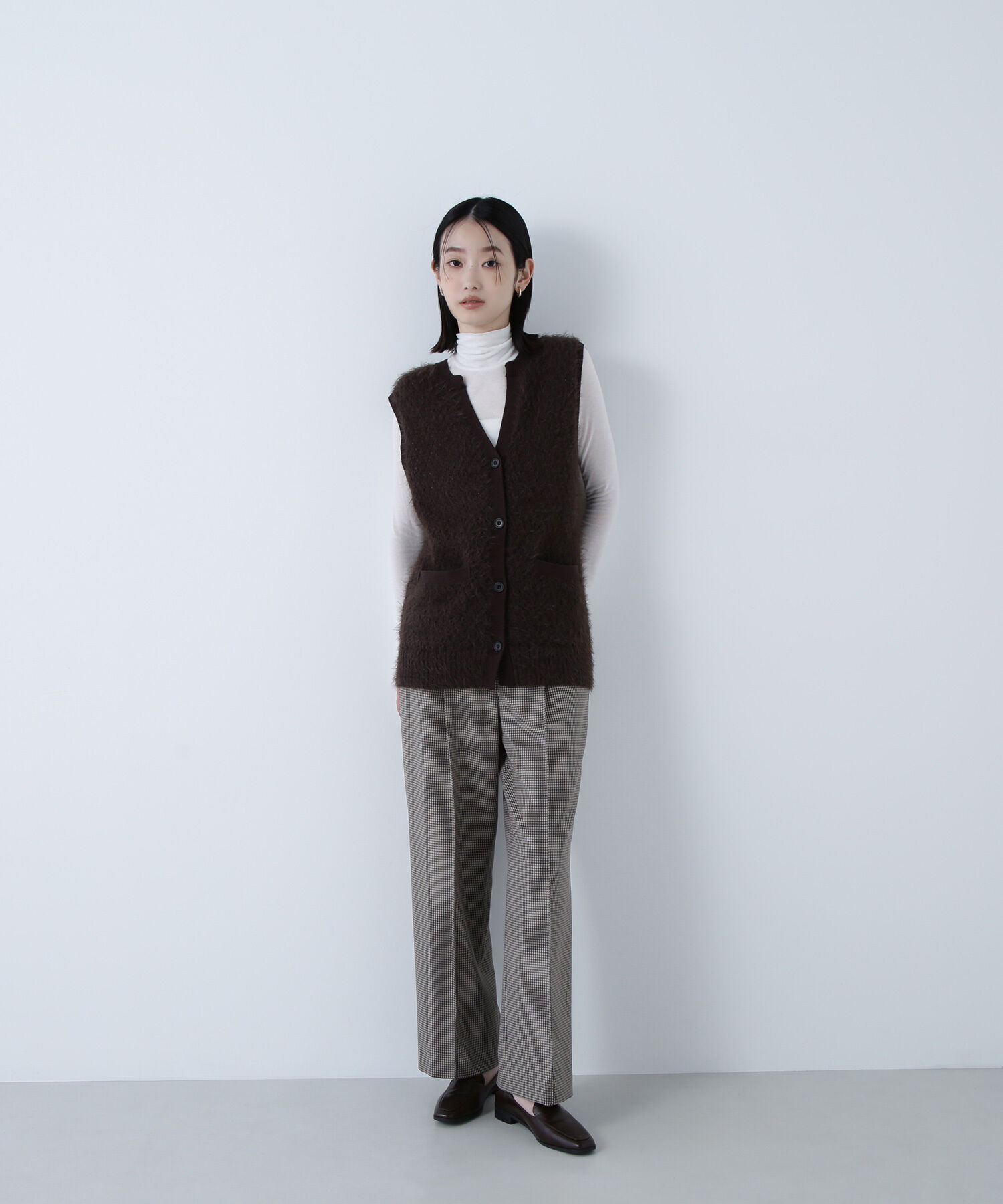  「フェザーヤーンボクシーベスト」|ニット・セーター|