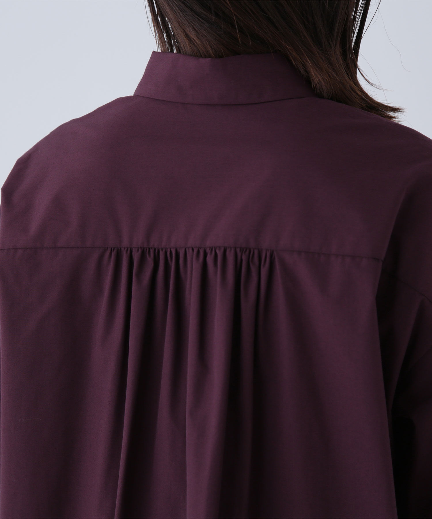  「ゴールドボタンフォルムシャツ」|シャツ・ブラウス|