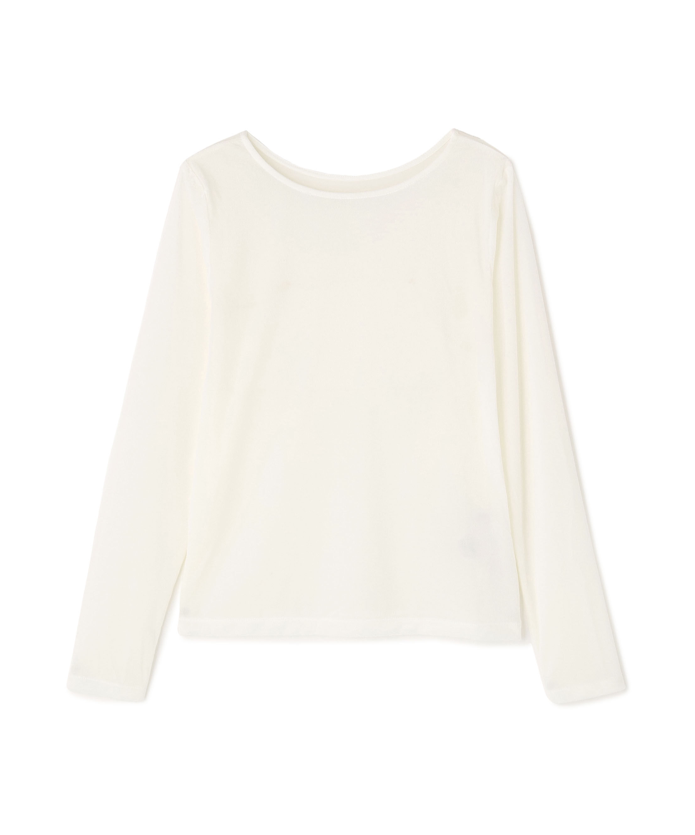  「ベロアボートネックカットソー」|Tシャツ・カットソー|