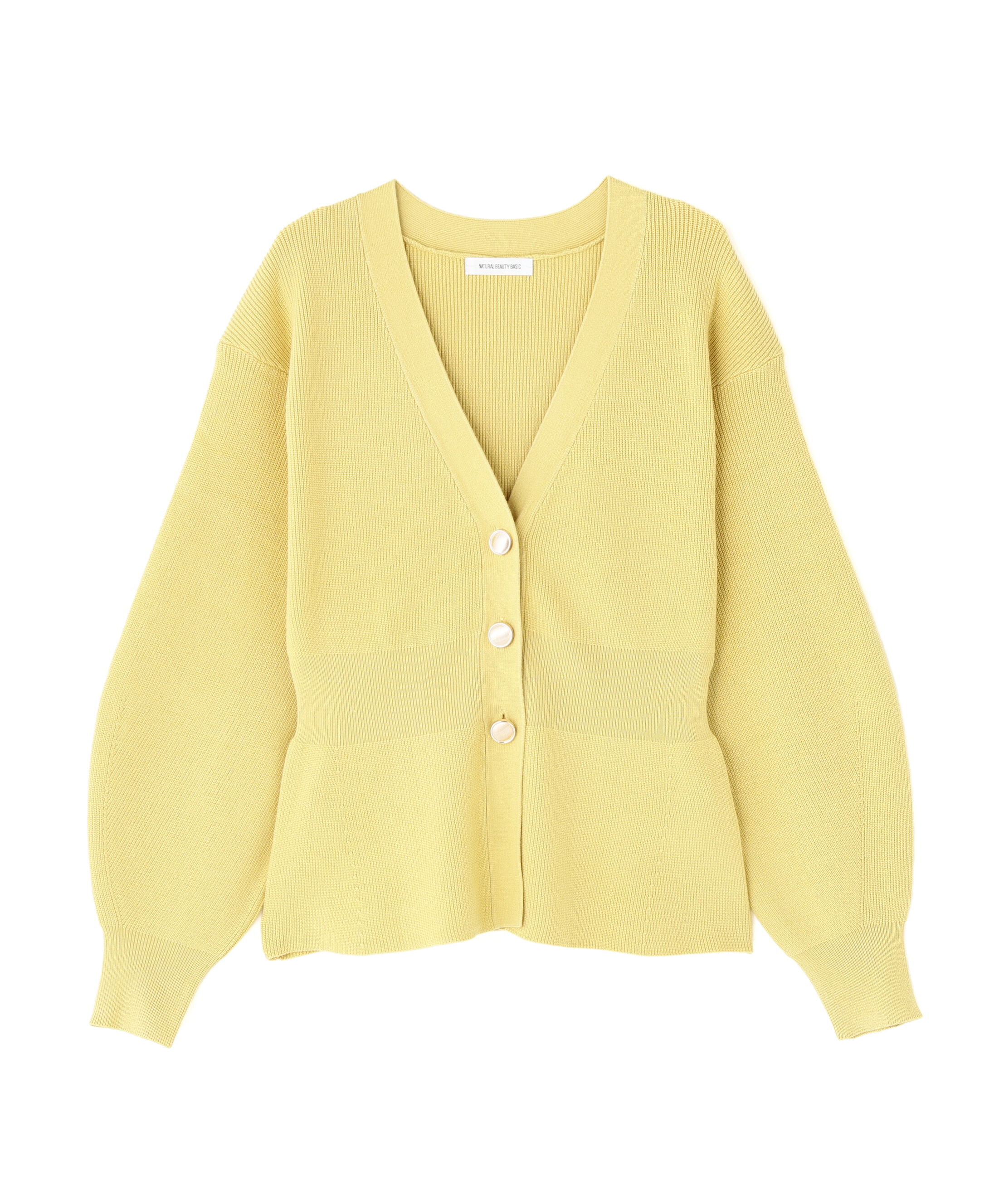  「ペプラムフォルムカーディガン」|ニット・セーター|