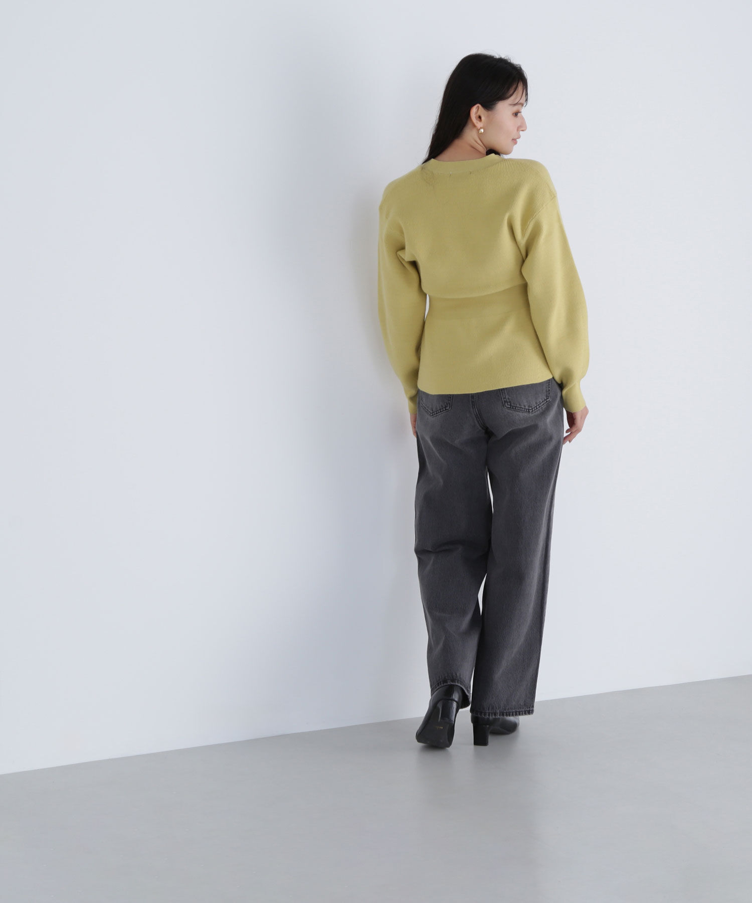  「ペプラムフォルムカーディガン」|ニット・セーター|