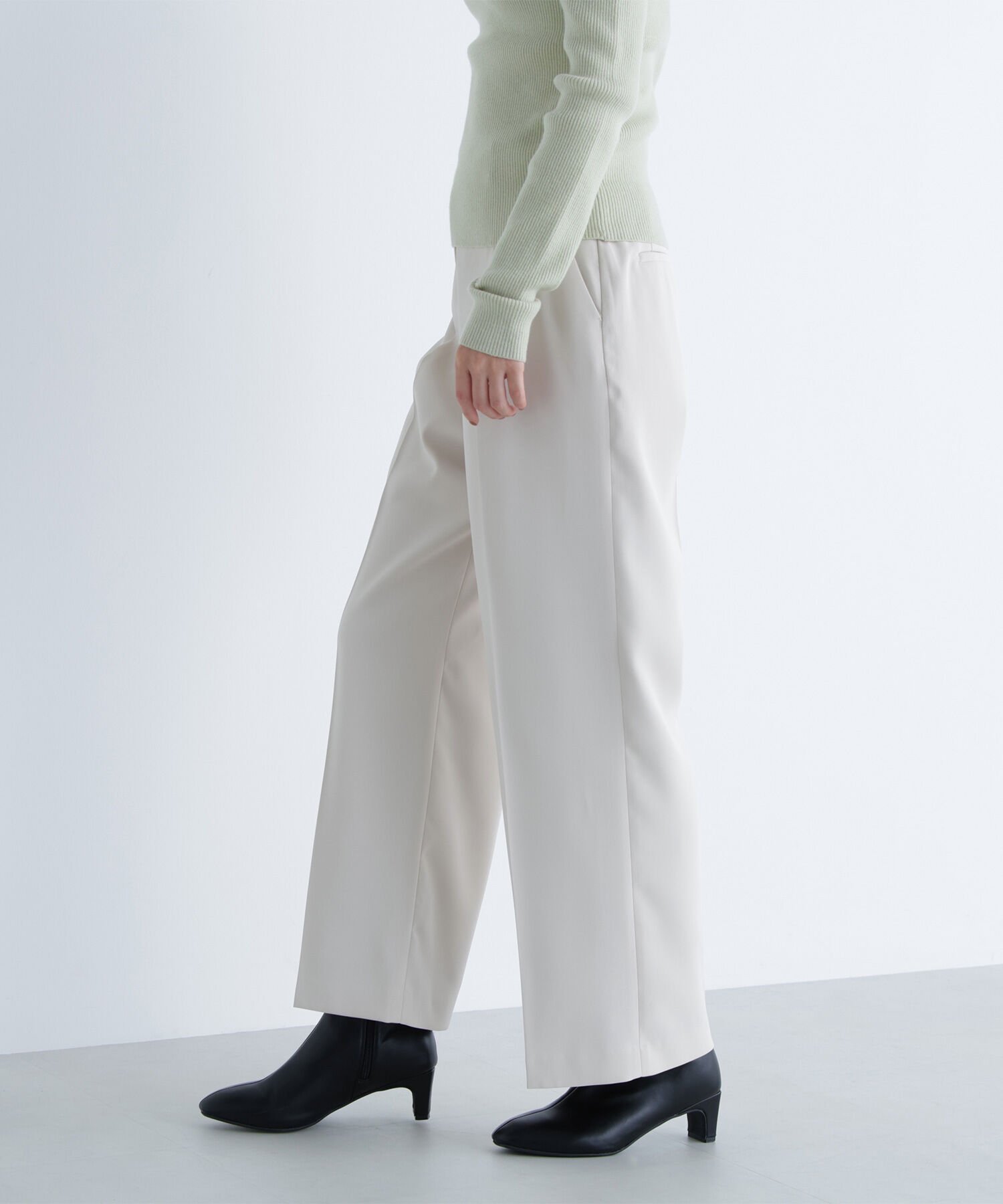  「メタルディティールタックワイドパンツ」|その他|