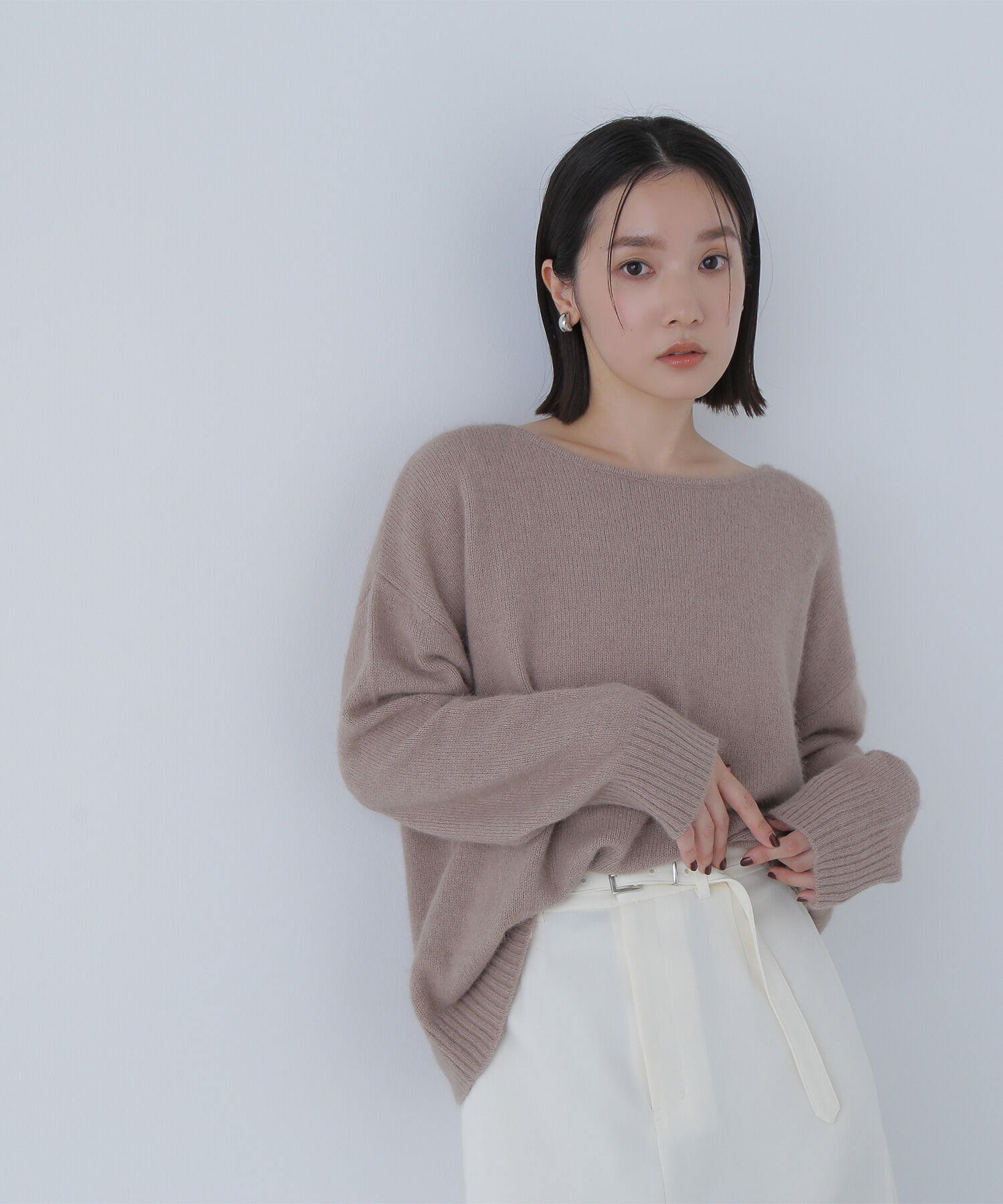  「フォックス混オーバーニット」|ニット・セーター|