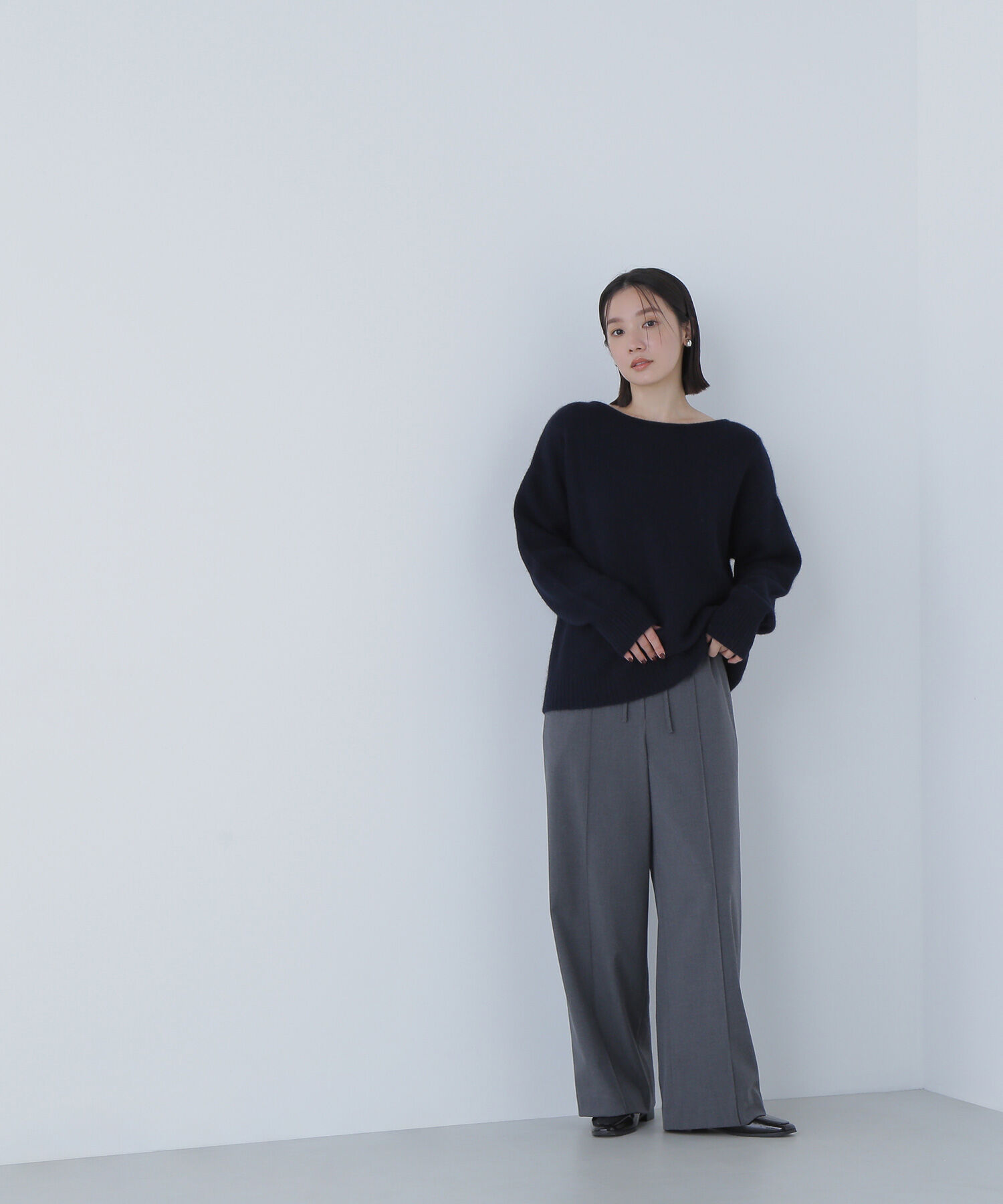  「フォックス混オーバーニット」|ニット・セーター|