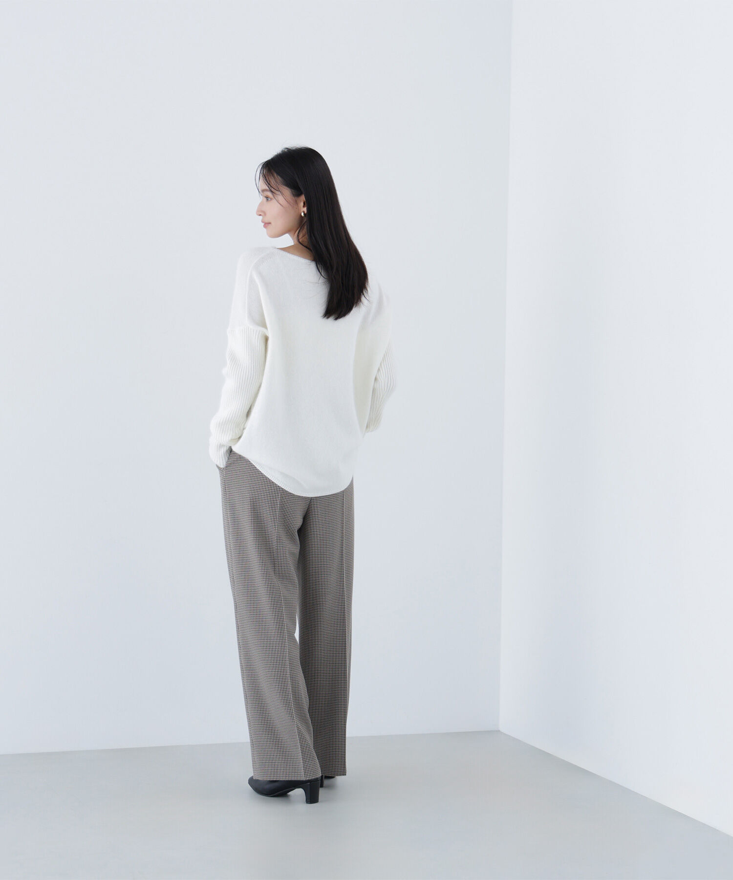  「ウールブレンドヘアリーニット」|ニット・セーター|