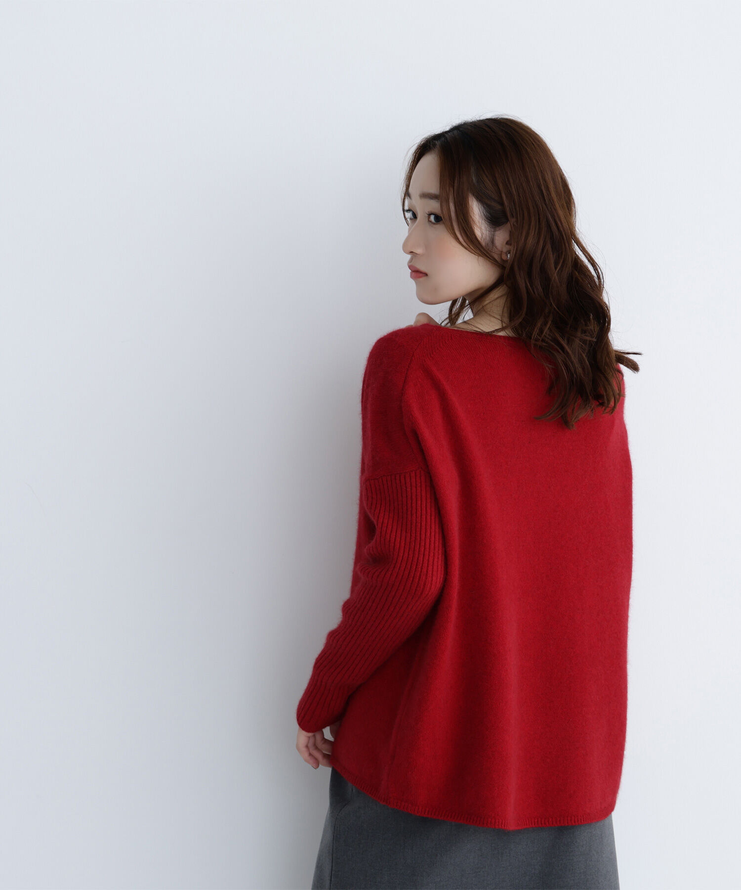  「ウールブレンドヘアリーニット」|ニット・セーター|