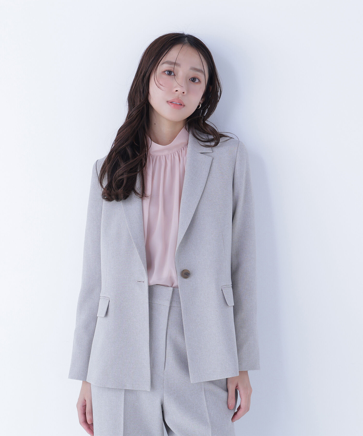  「ハイネックボリュームシアーブラウス」|シャツ・ブラウス|