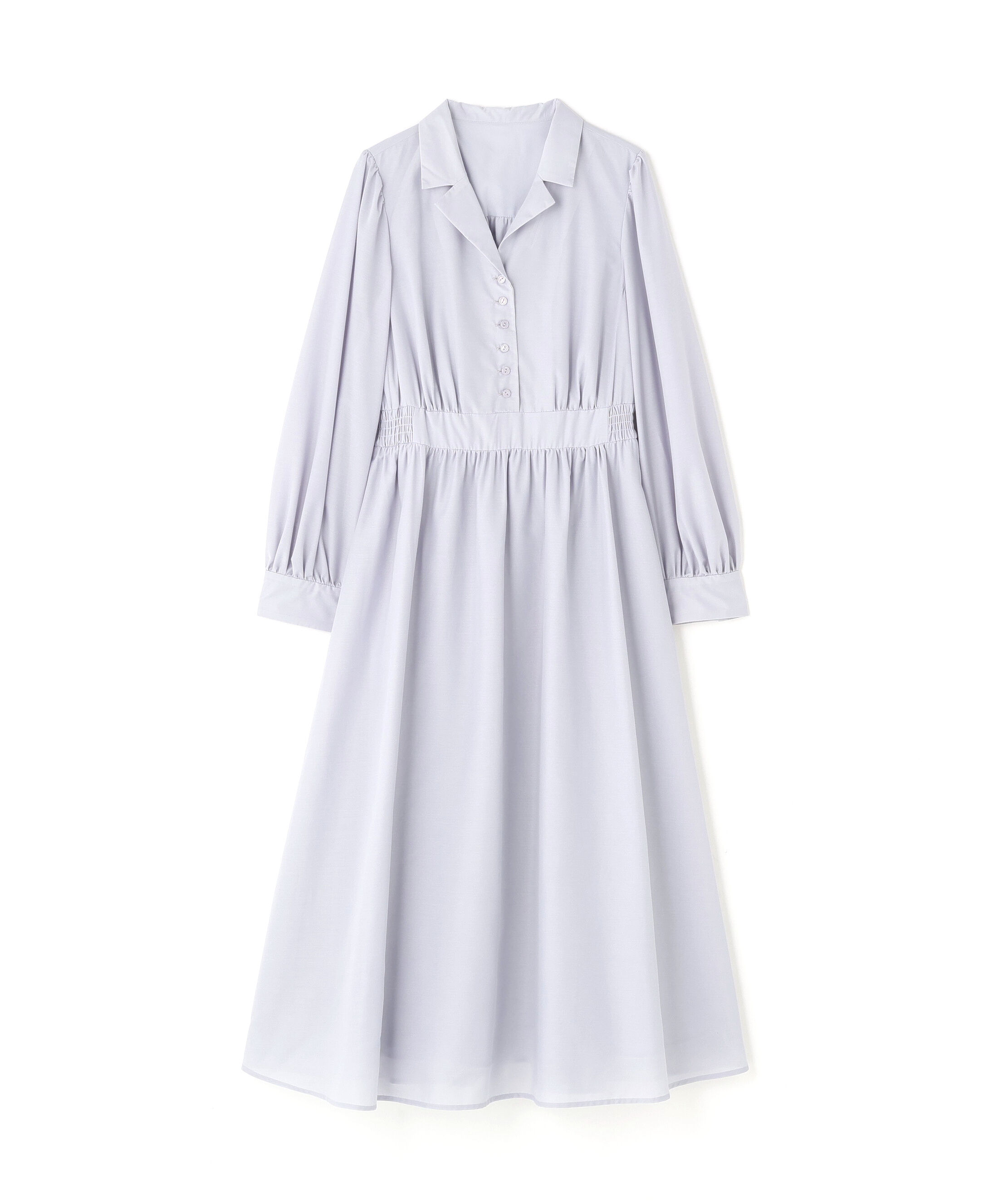  「フロントボタン開襟ワンピース」|ワンピース|