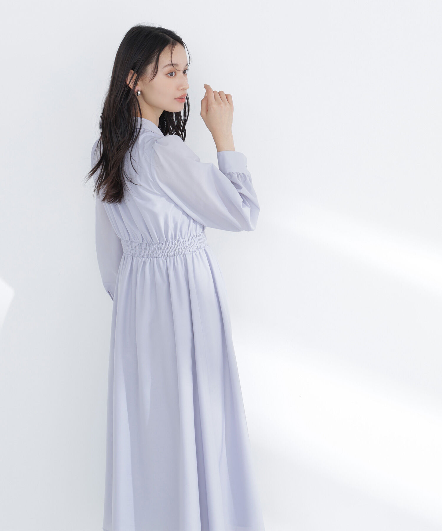  「フロントボタン開襟ワンピース」|ワンピース|