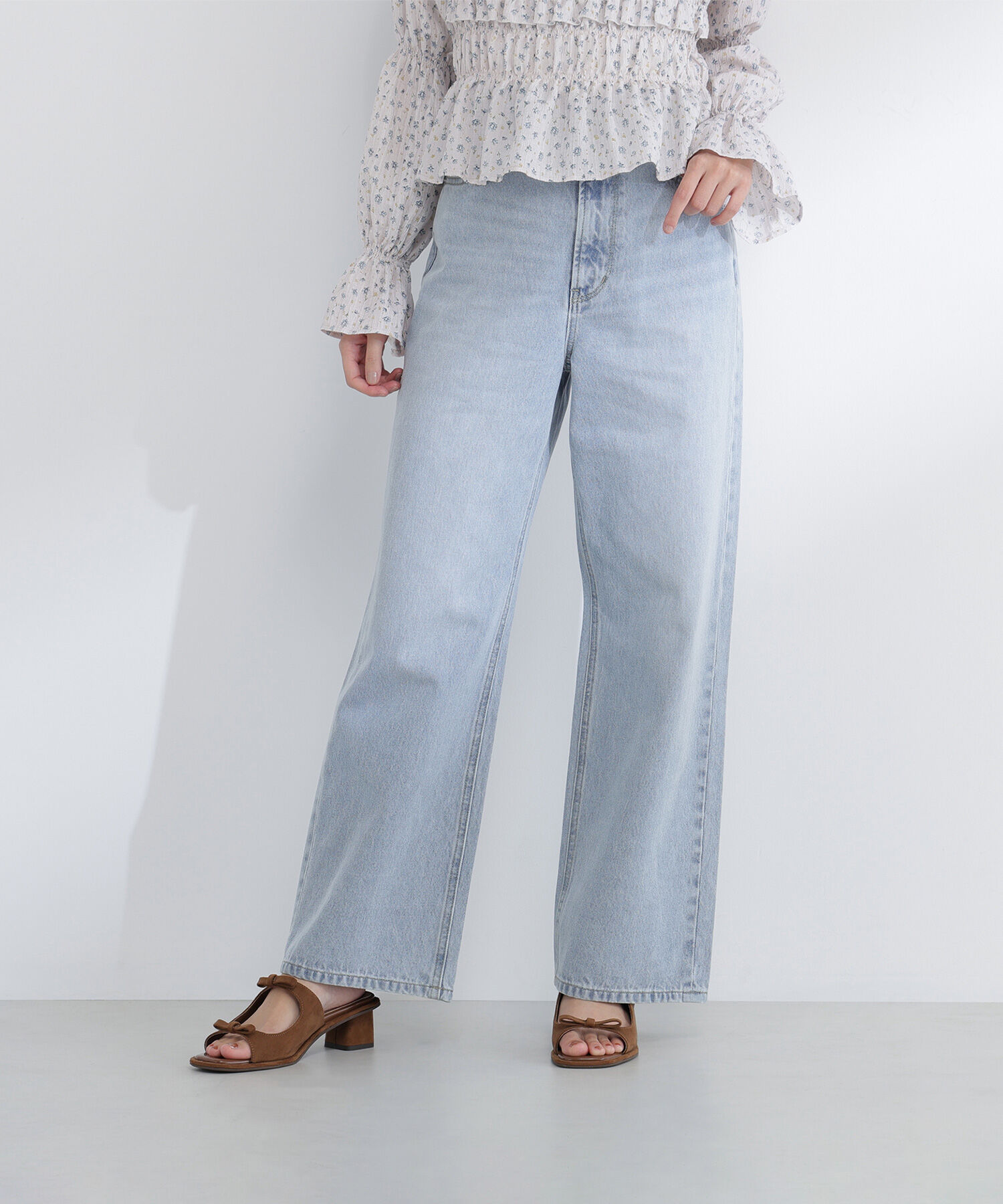  「ワイドストレートデニムパンツ」|その他|