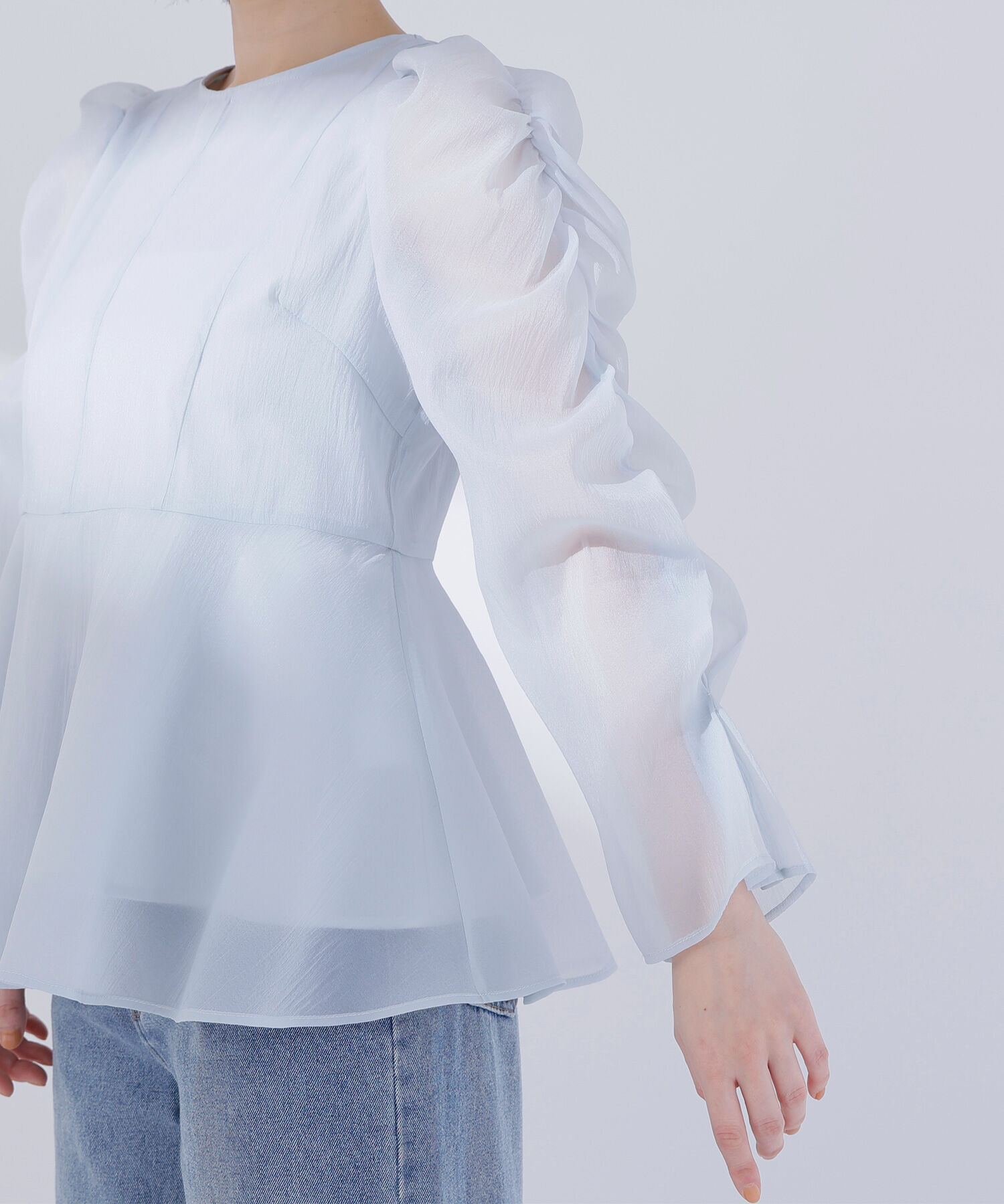  「シアーペプラムブラウス」|シャツ・ブラウス|