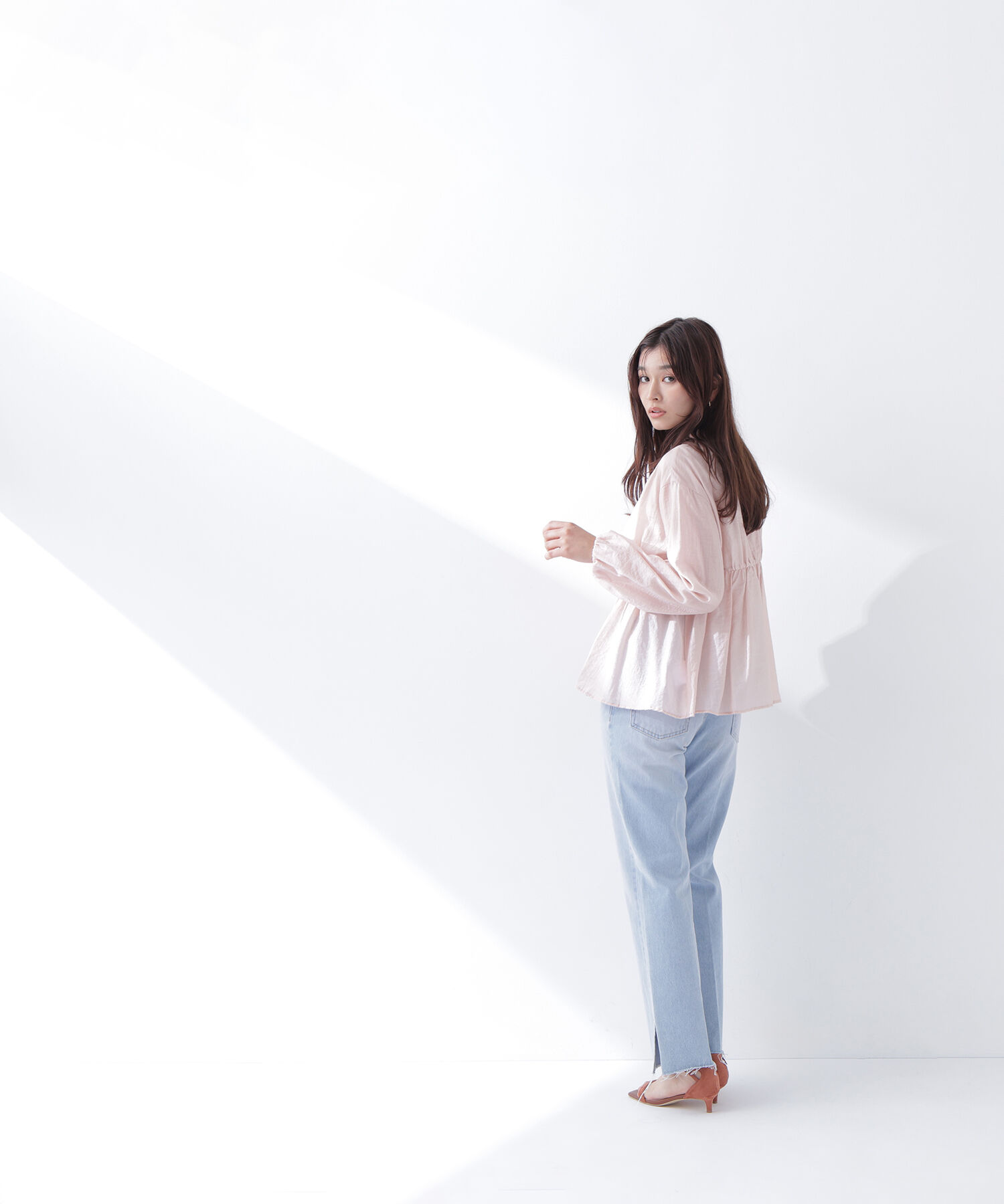  「サイドスリットストレートデニムパンツ」|その他|