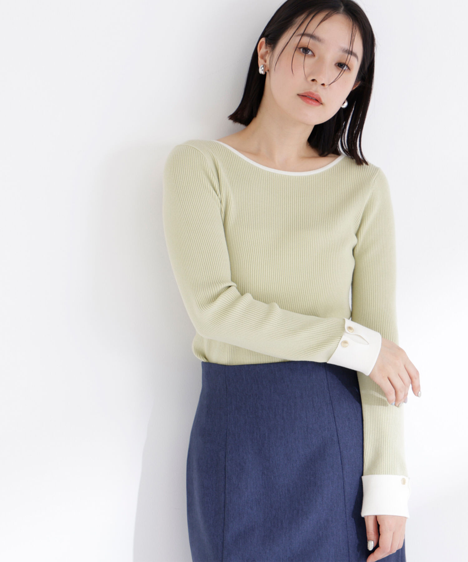  「ダブルカフスニット」|ニット・セーター|