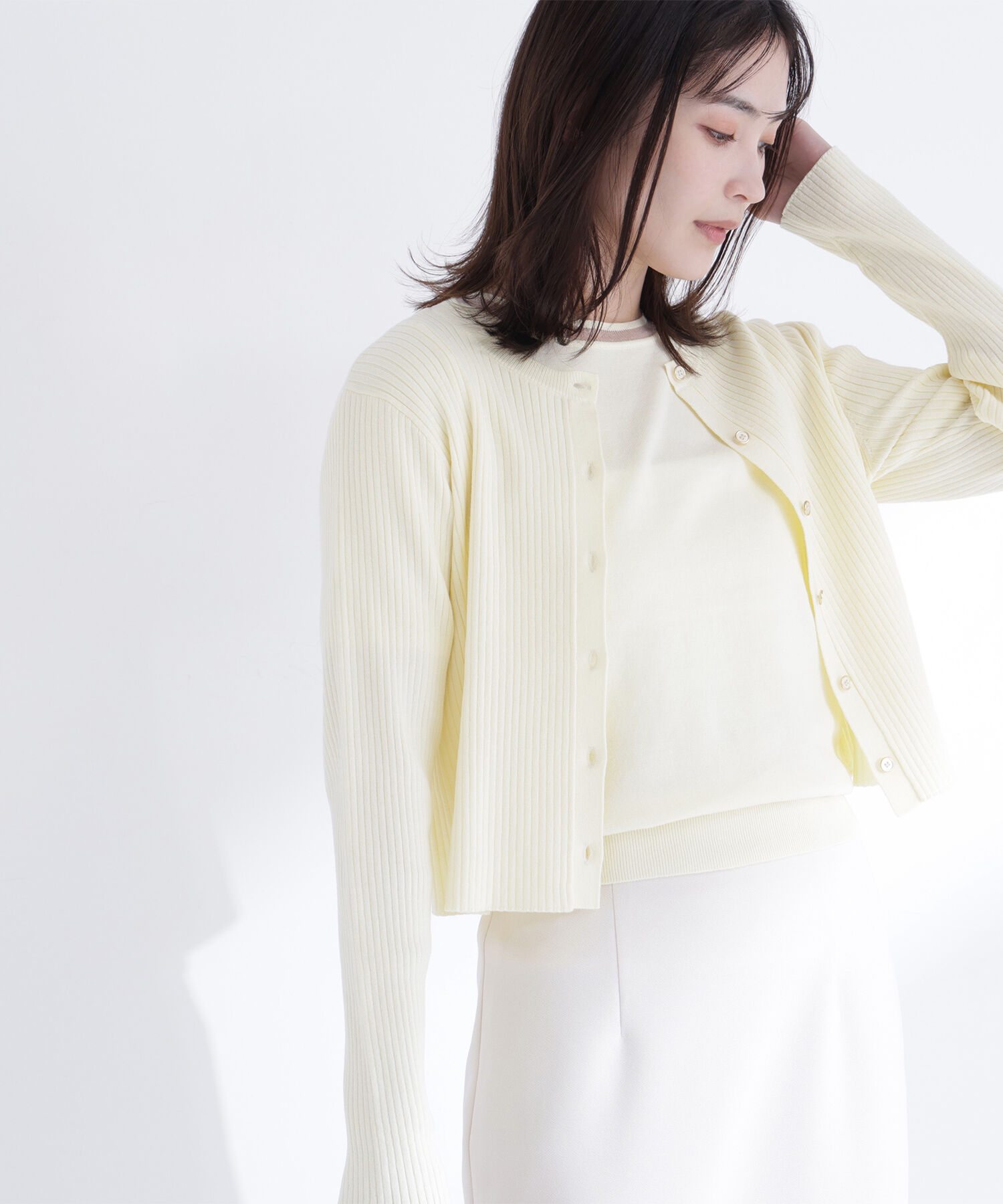  「シアーラインニットアンサンブル」|ニット・セーター|