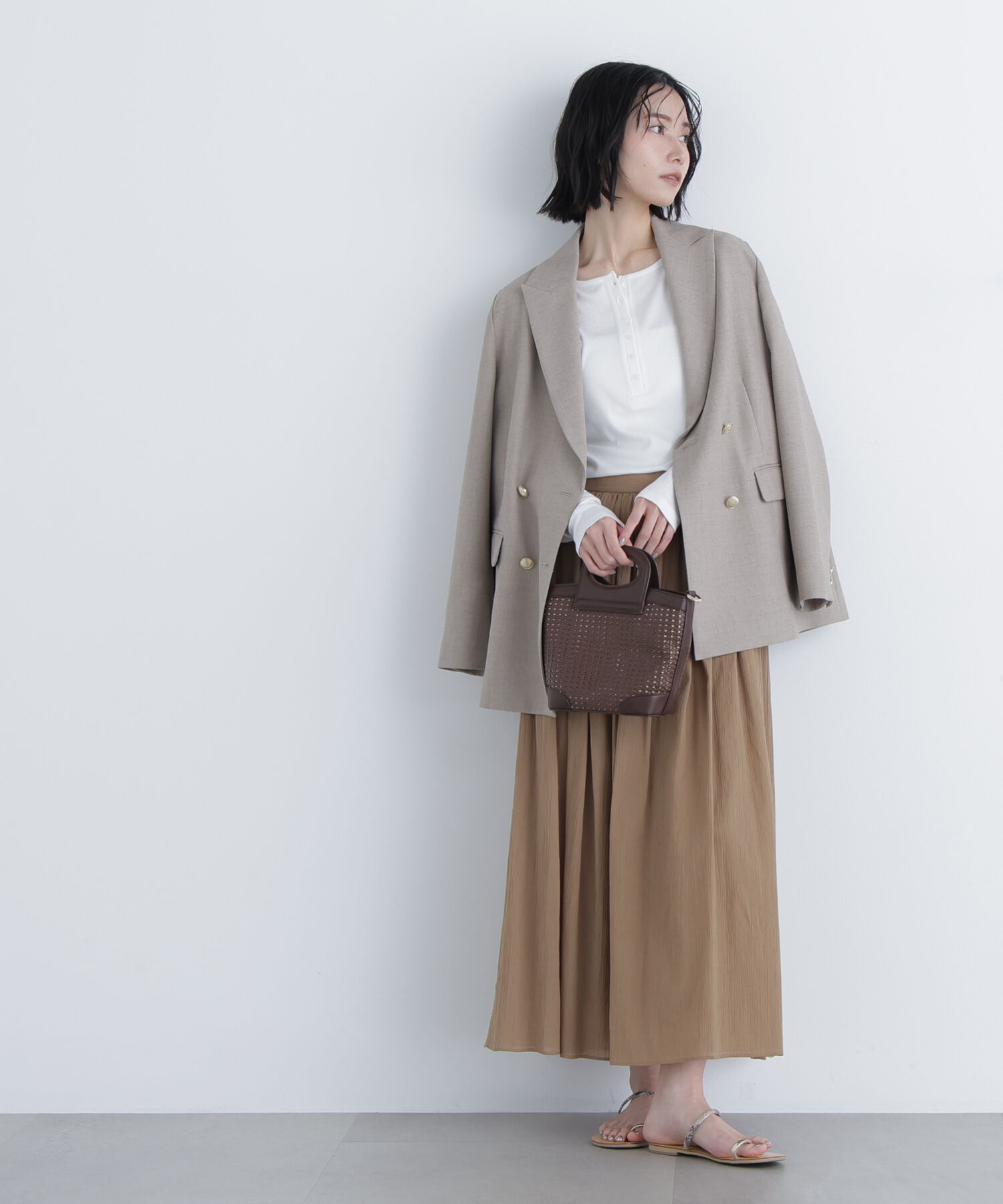  「〈N.〉楊柳フレアスカート」|スカート|