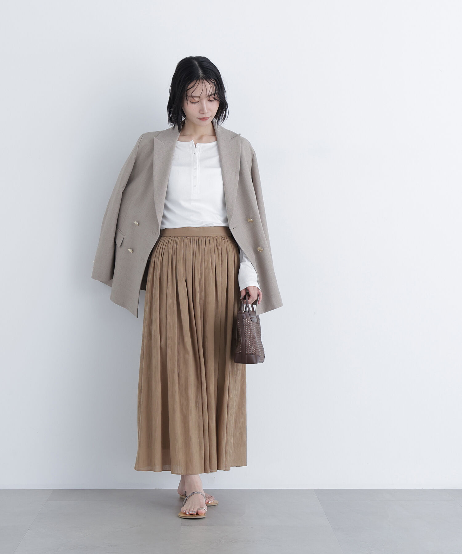  「〈N.〉楊柳フレアスカート」|スカート|