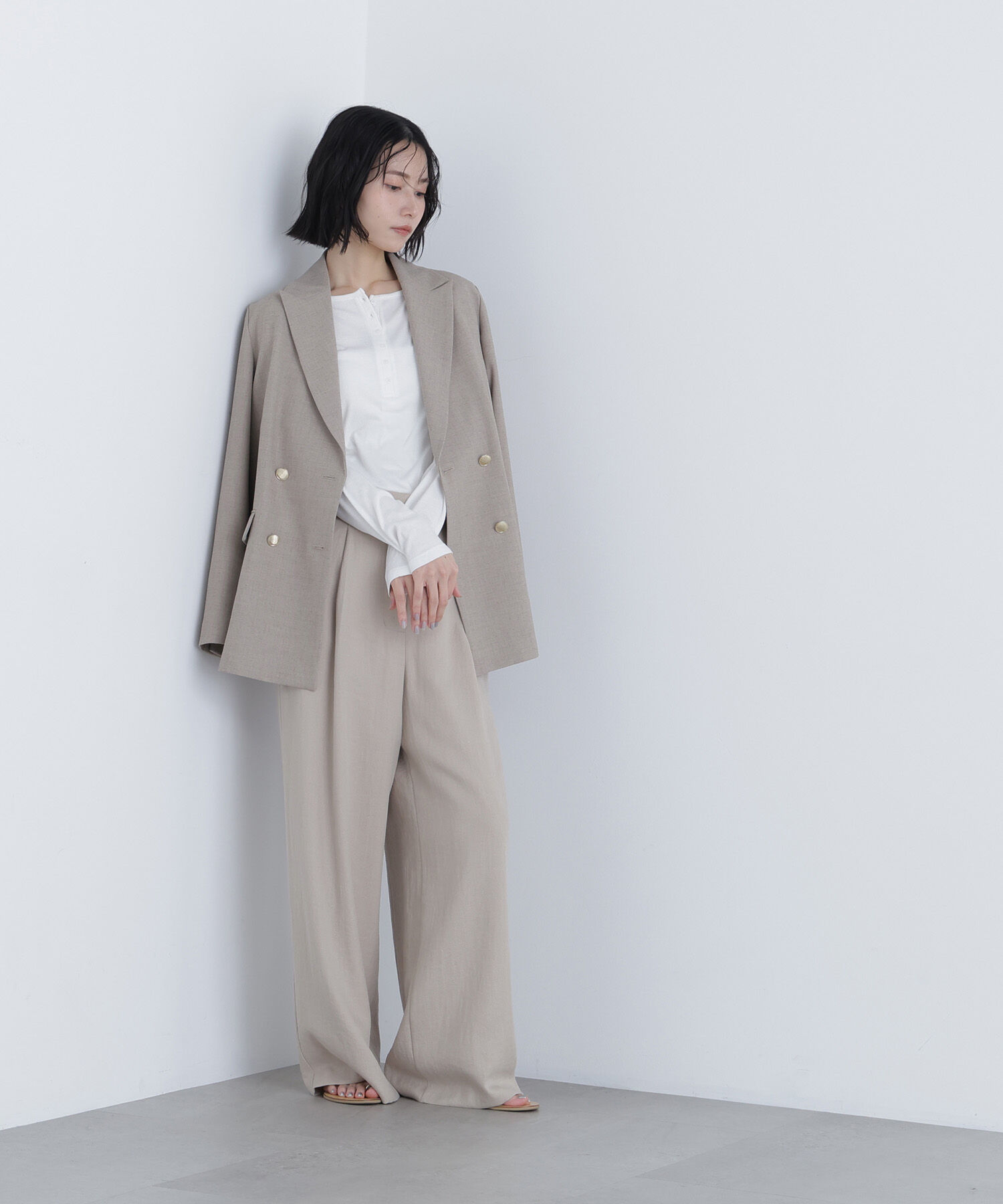  「〈N.〉シンチバックワイドパンツ」|その他|