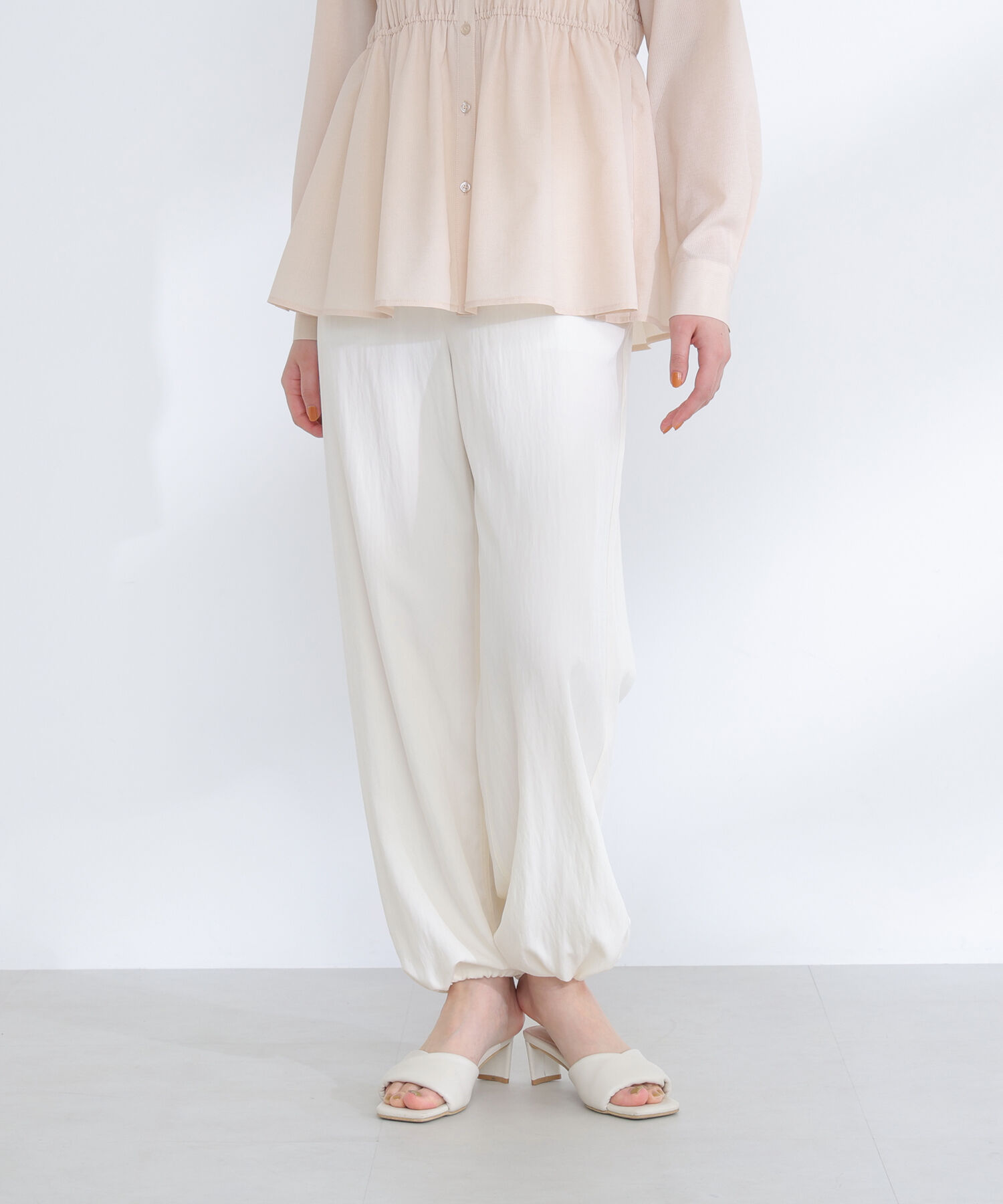  「ドロストリラクシーパンツ」|その他|オフホワイト1