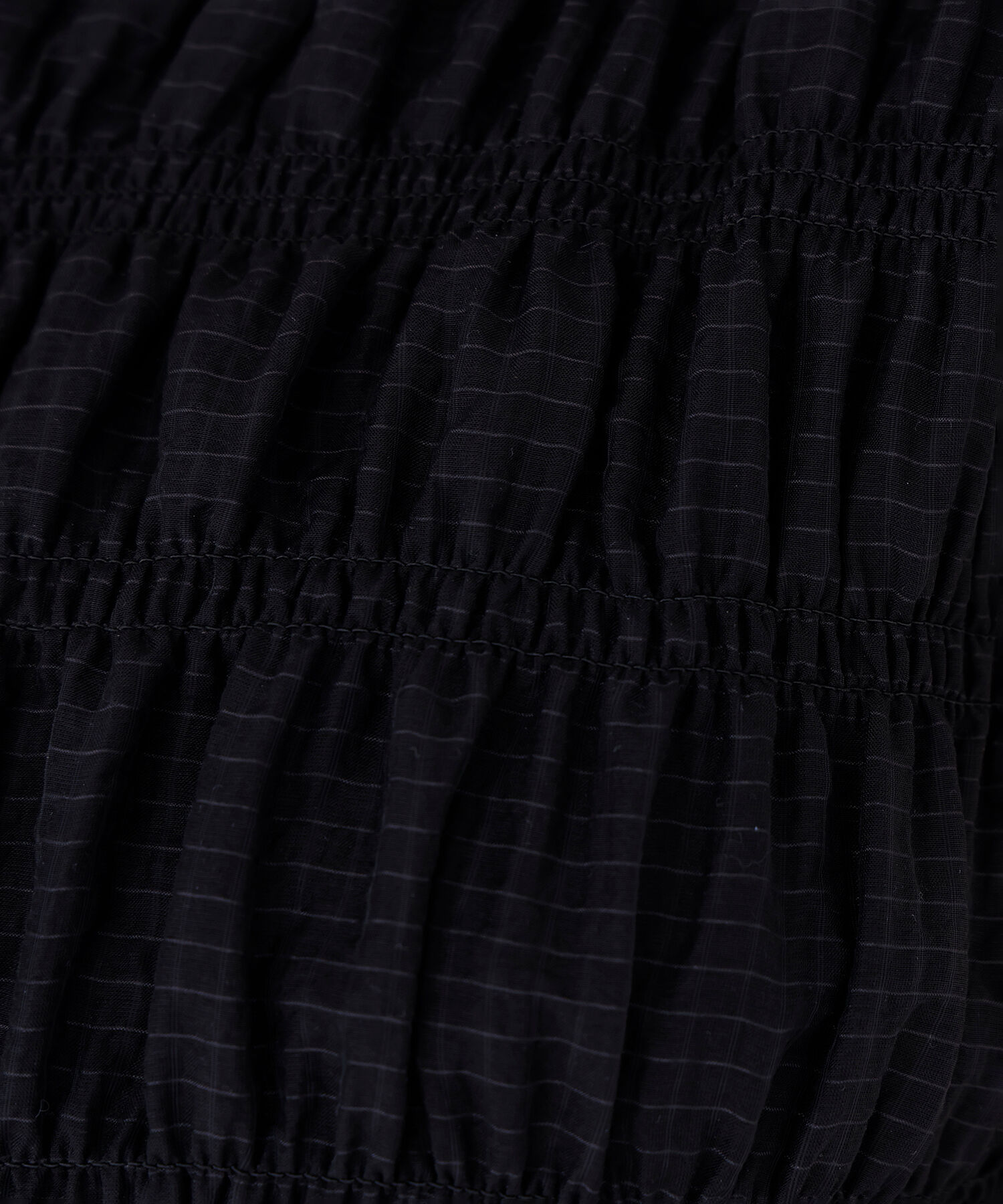  「シアーチェックギャザーワンピース」|ワンピース|