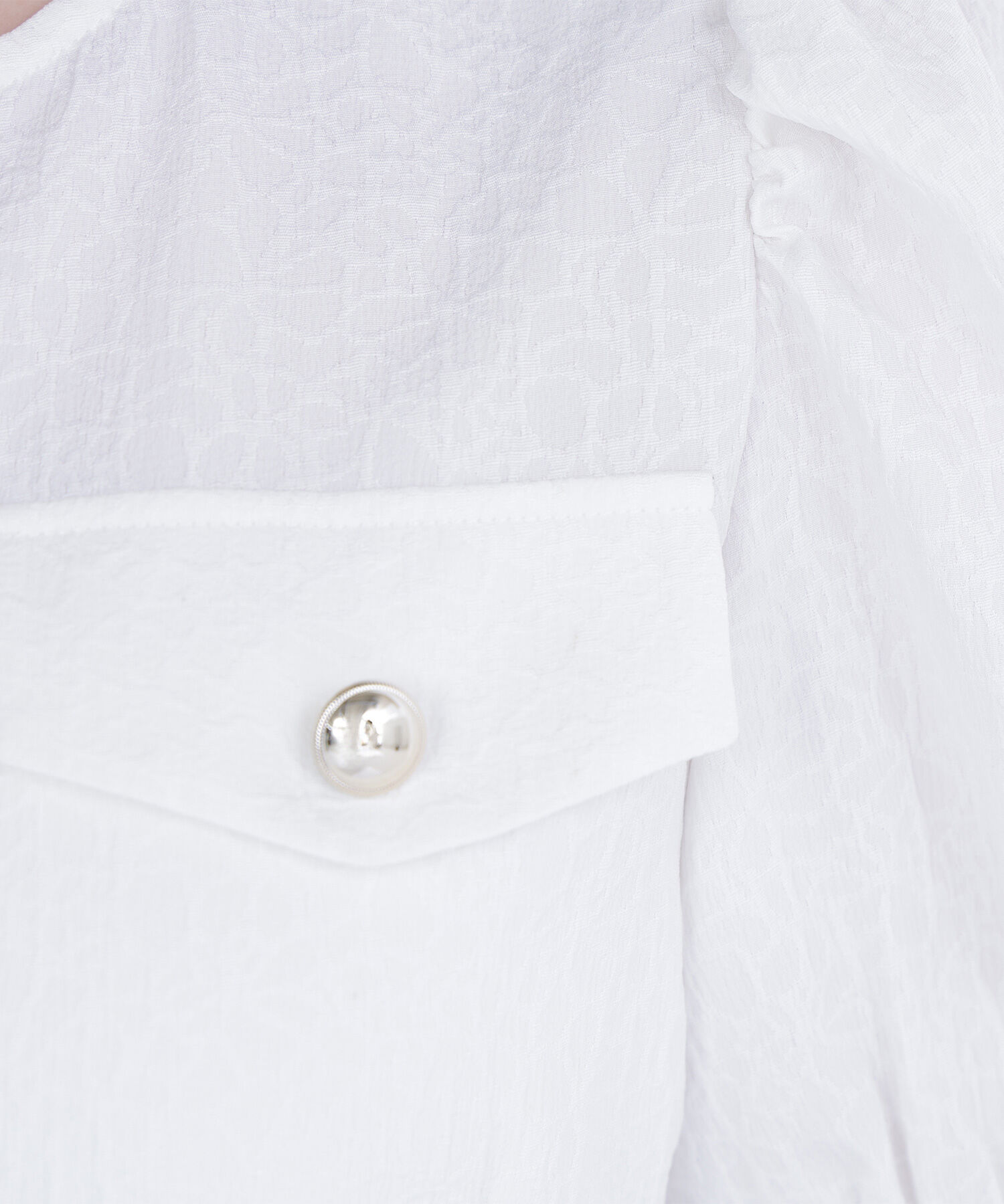  「ゴールドボタンジャガードブラウス」|シャツ・ブラウス|