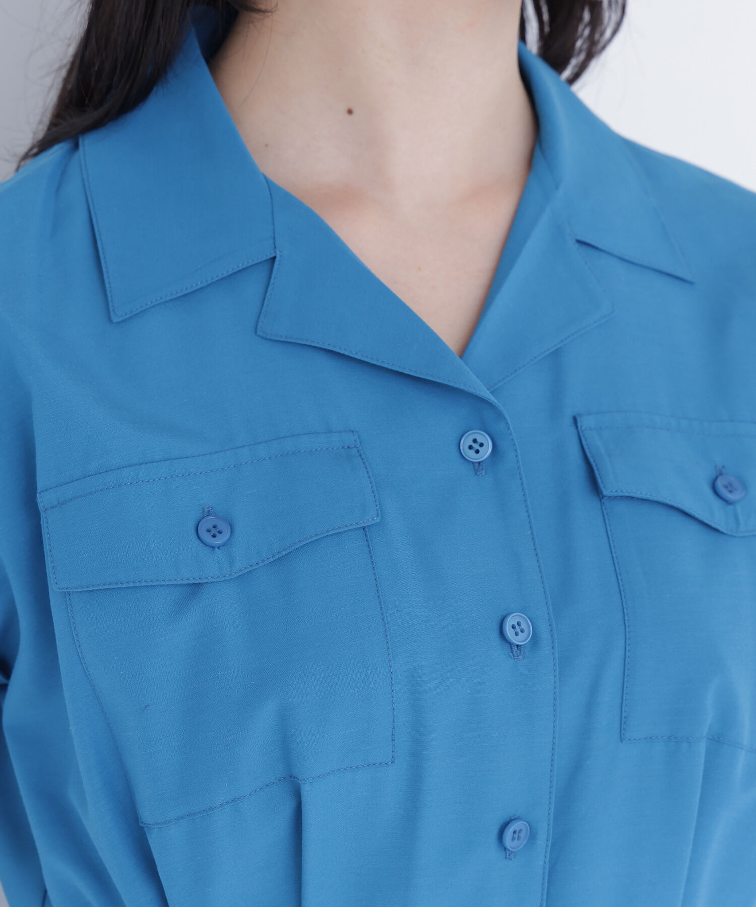  「スカラレースシャツワンピース」|ワンピース|