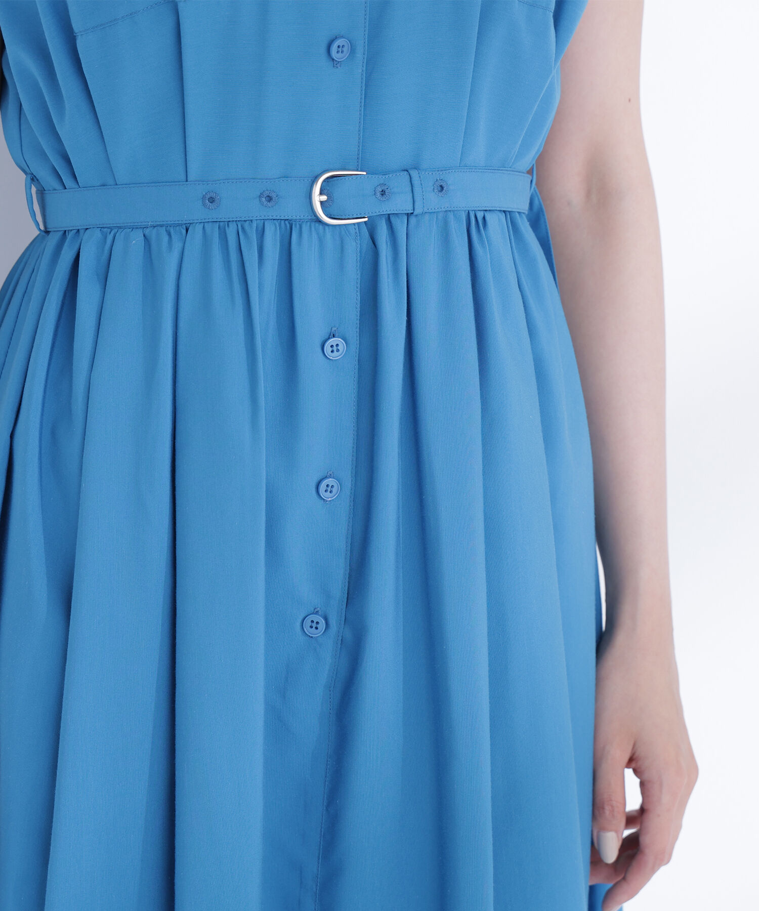  「スカラレースシャツワンピース」|ワンピース|