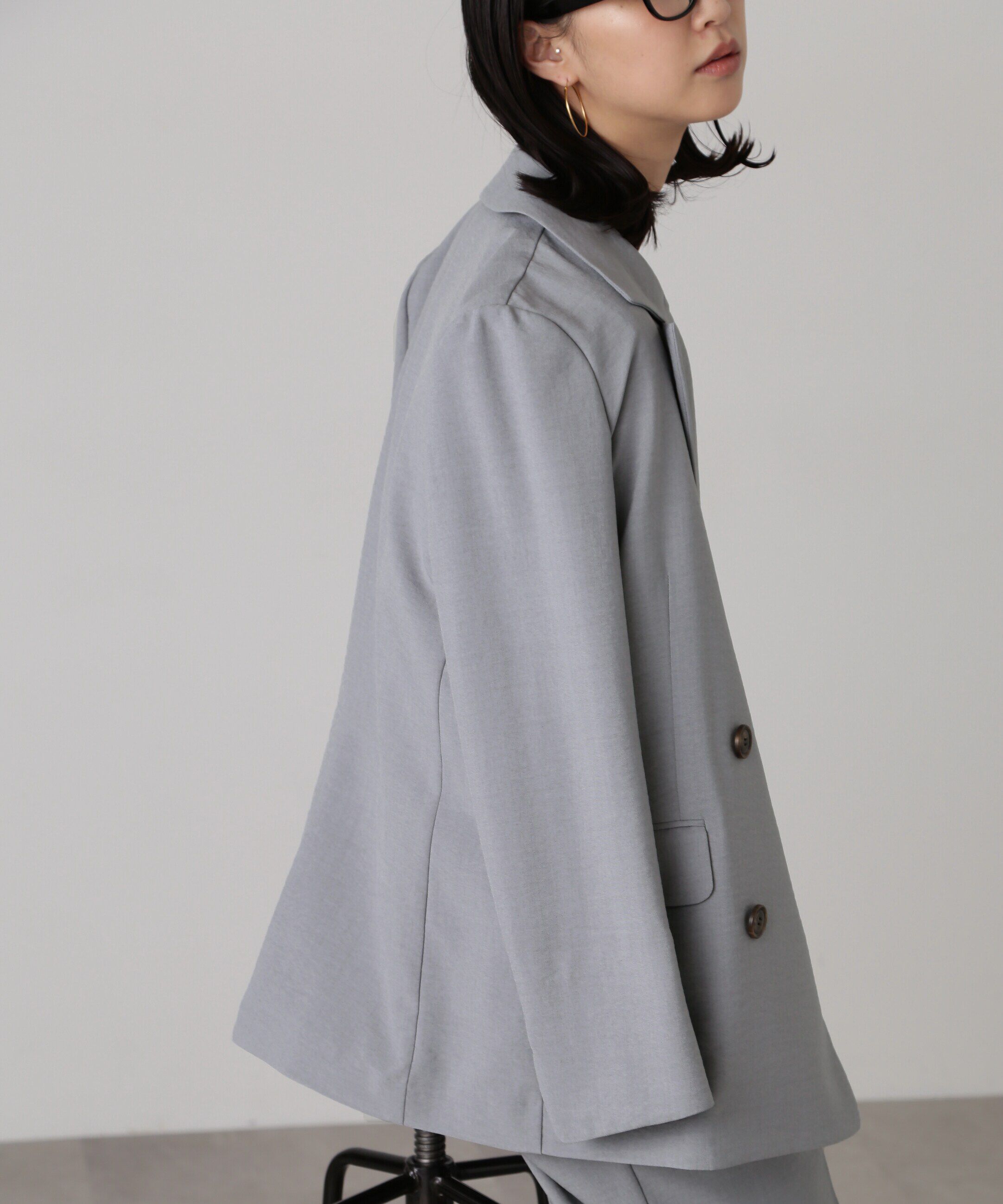  「[低身長サイズ/Sシリーズ]気流染めダブルジャケット」|その他|