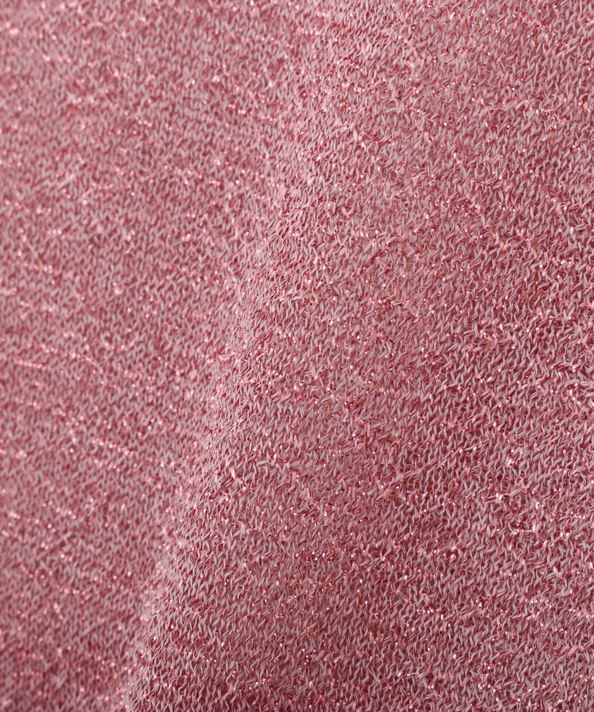  「コンパクトラメシアー半袖ニット」|ニット・セーター|